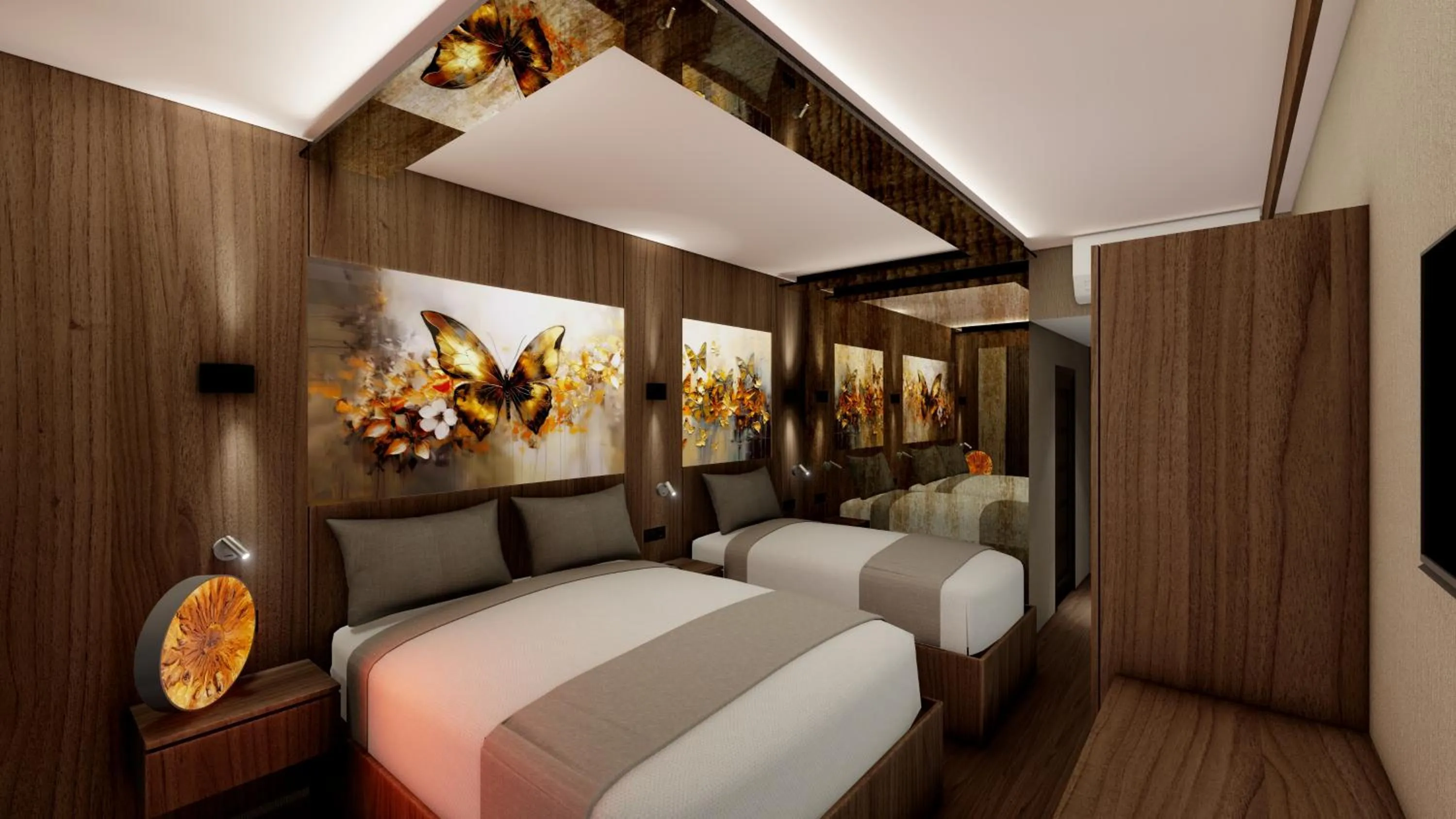 Bed in Dabaklar Hotel