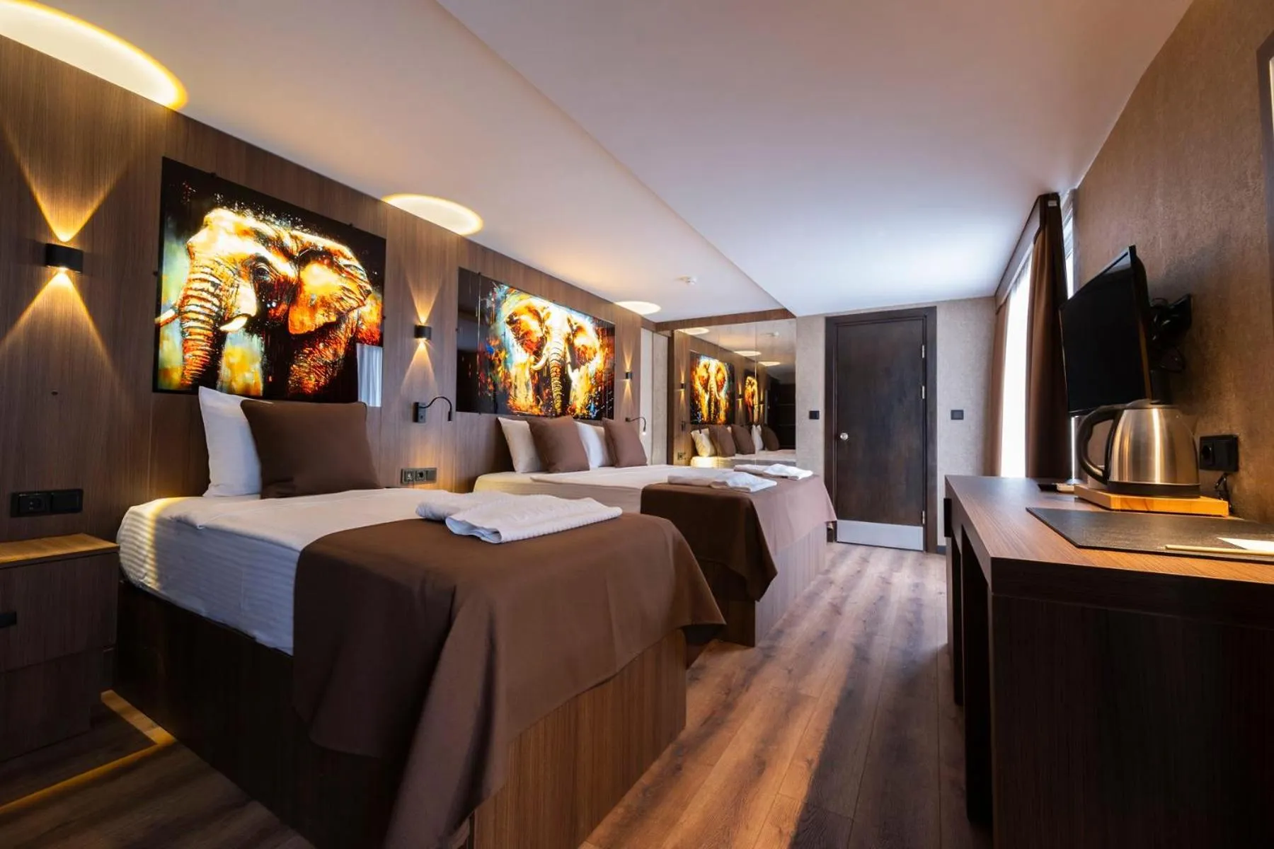 Bed in Dabaklar Hotel