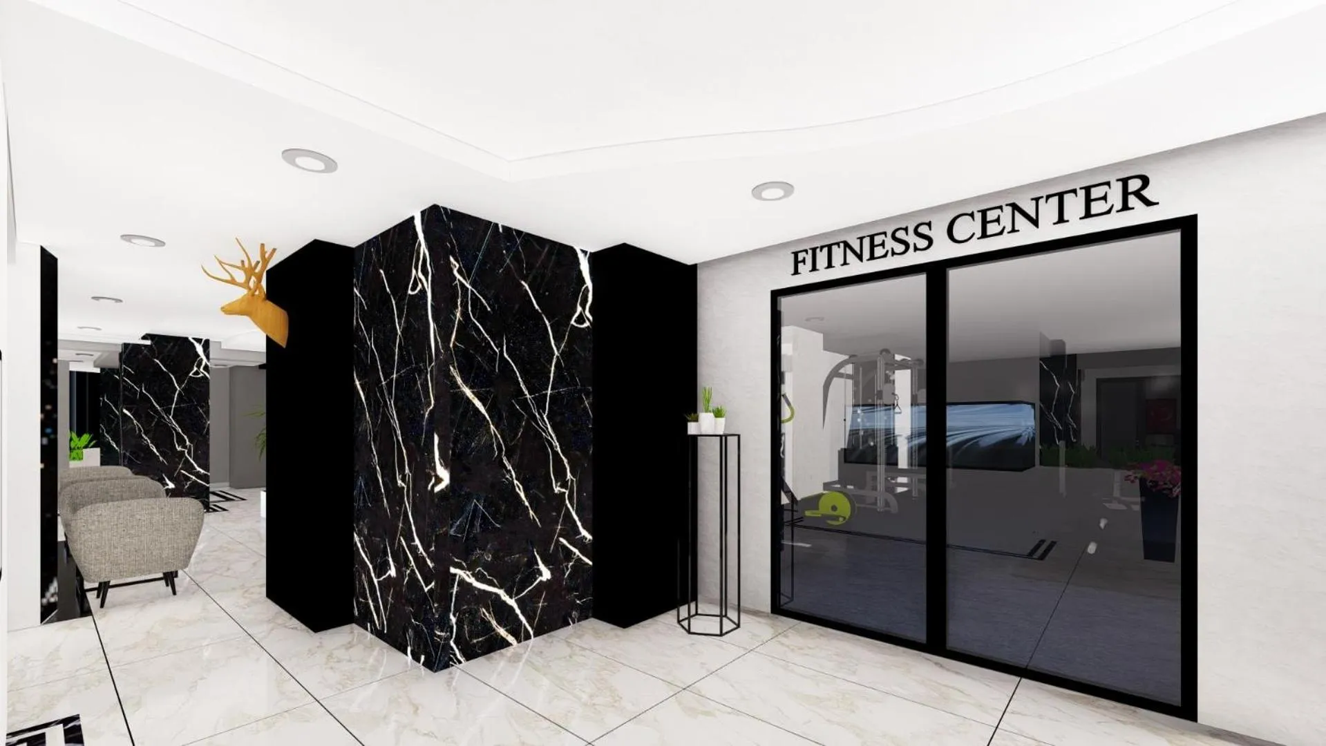 Fitness centre/facilities in Dabaklar Hotel