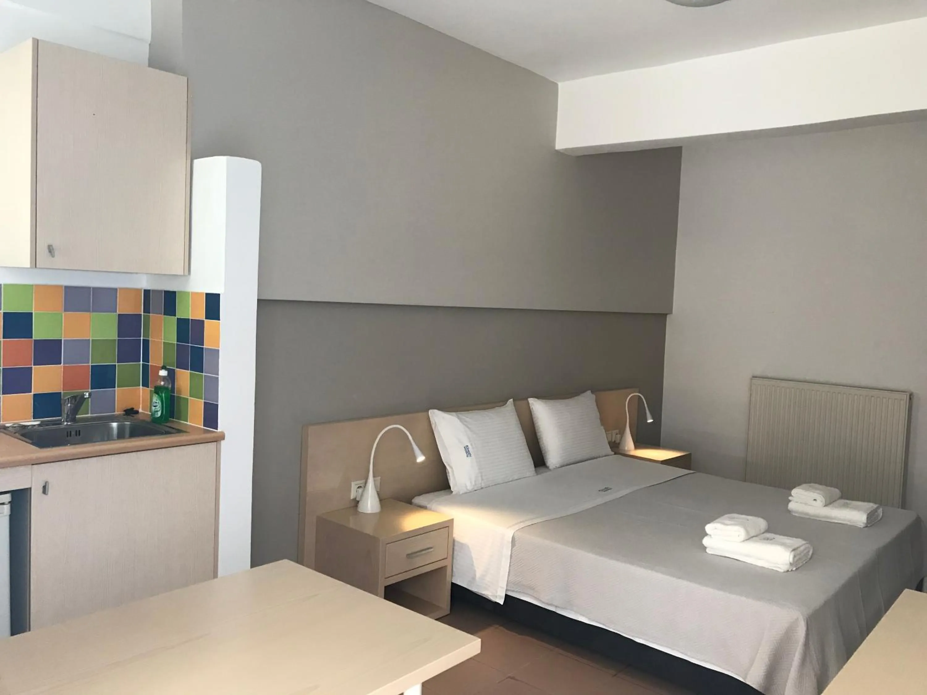 Bed in Kleanthi Studios