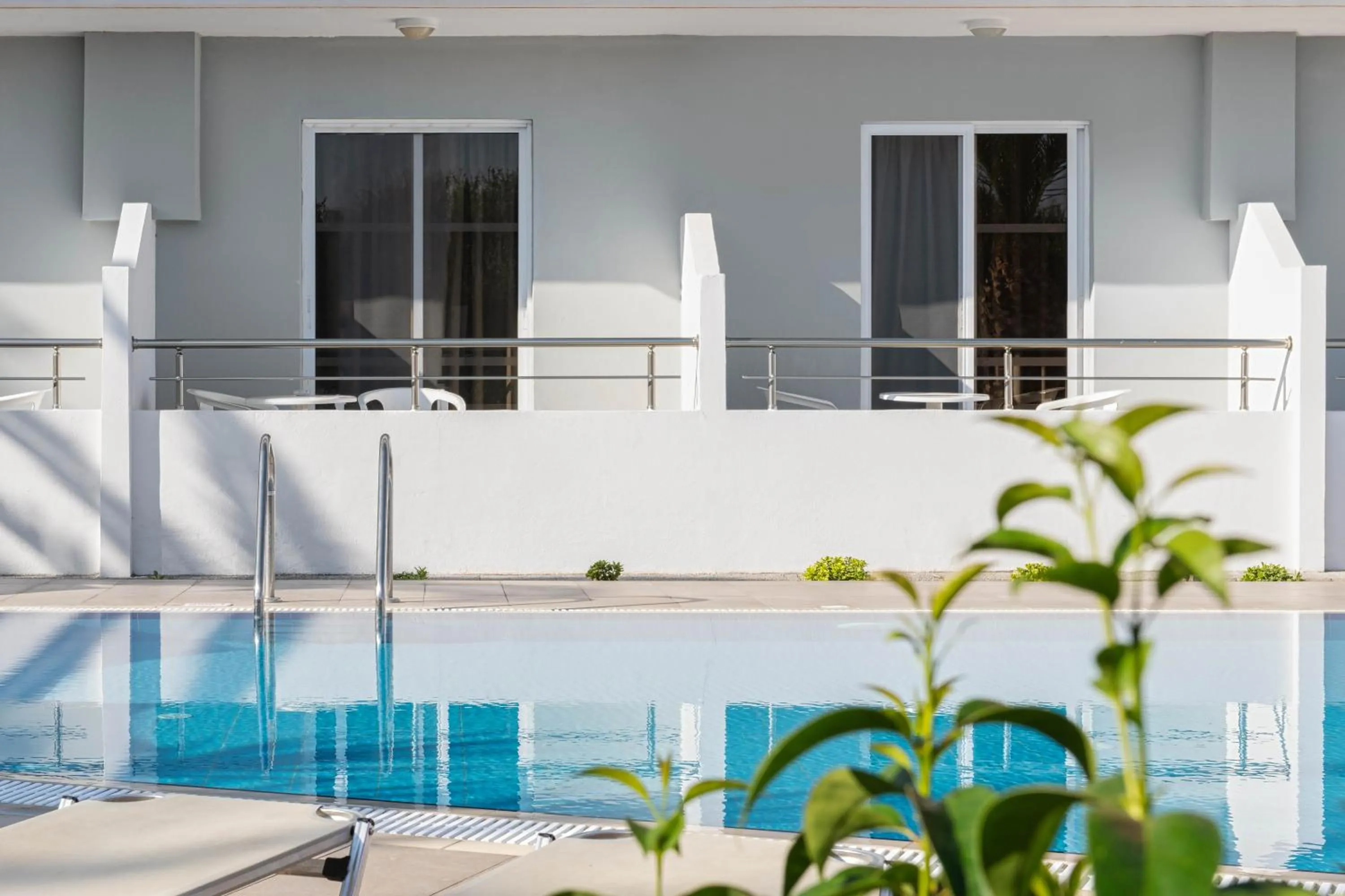 Pool view in Meliton Hotel