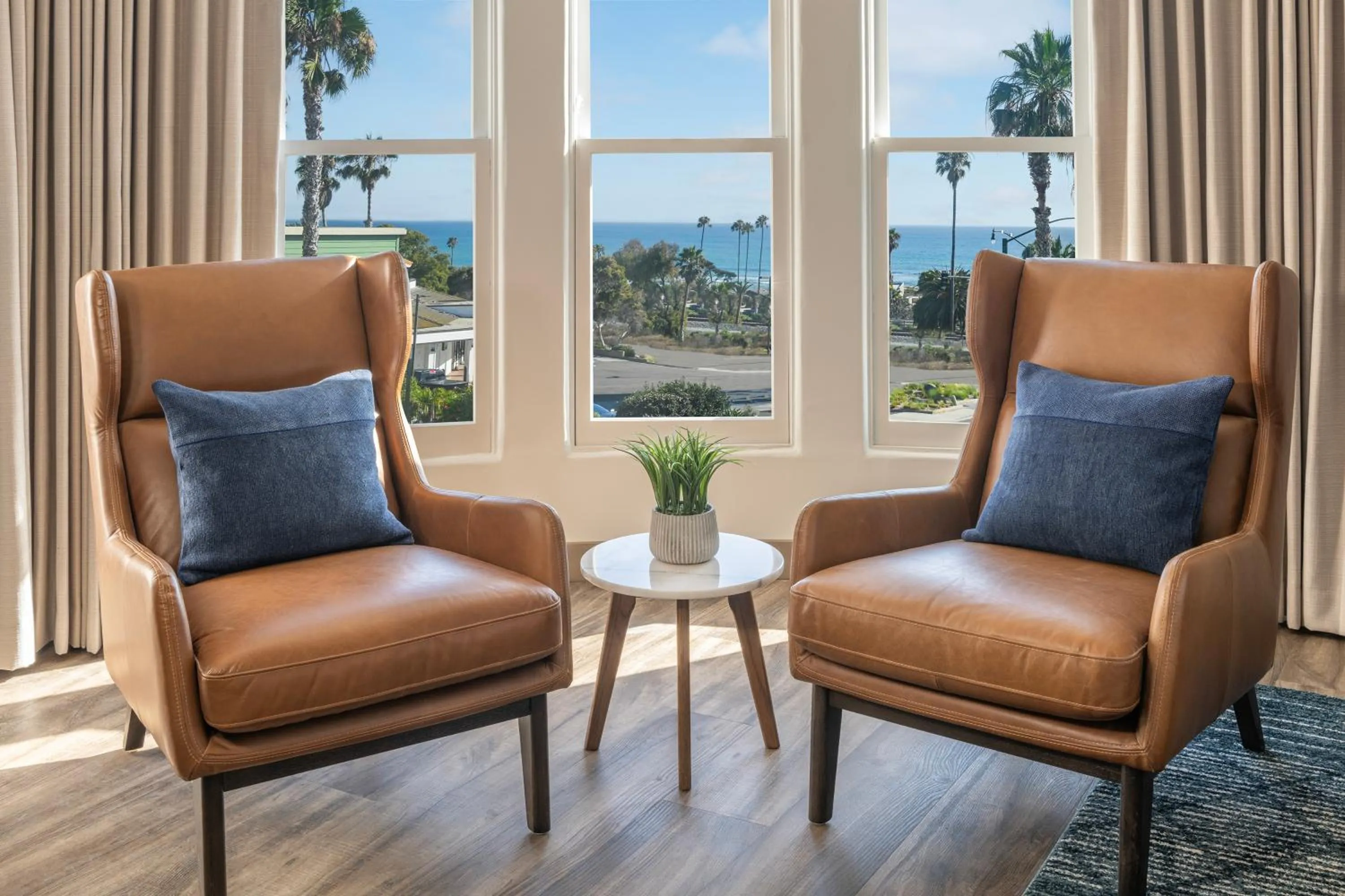 Seating area in Cardiff By The Sea Lodge