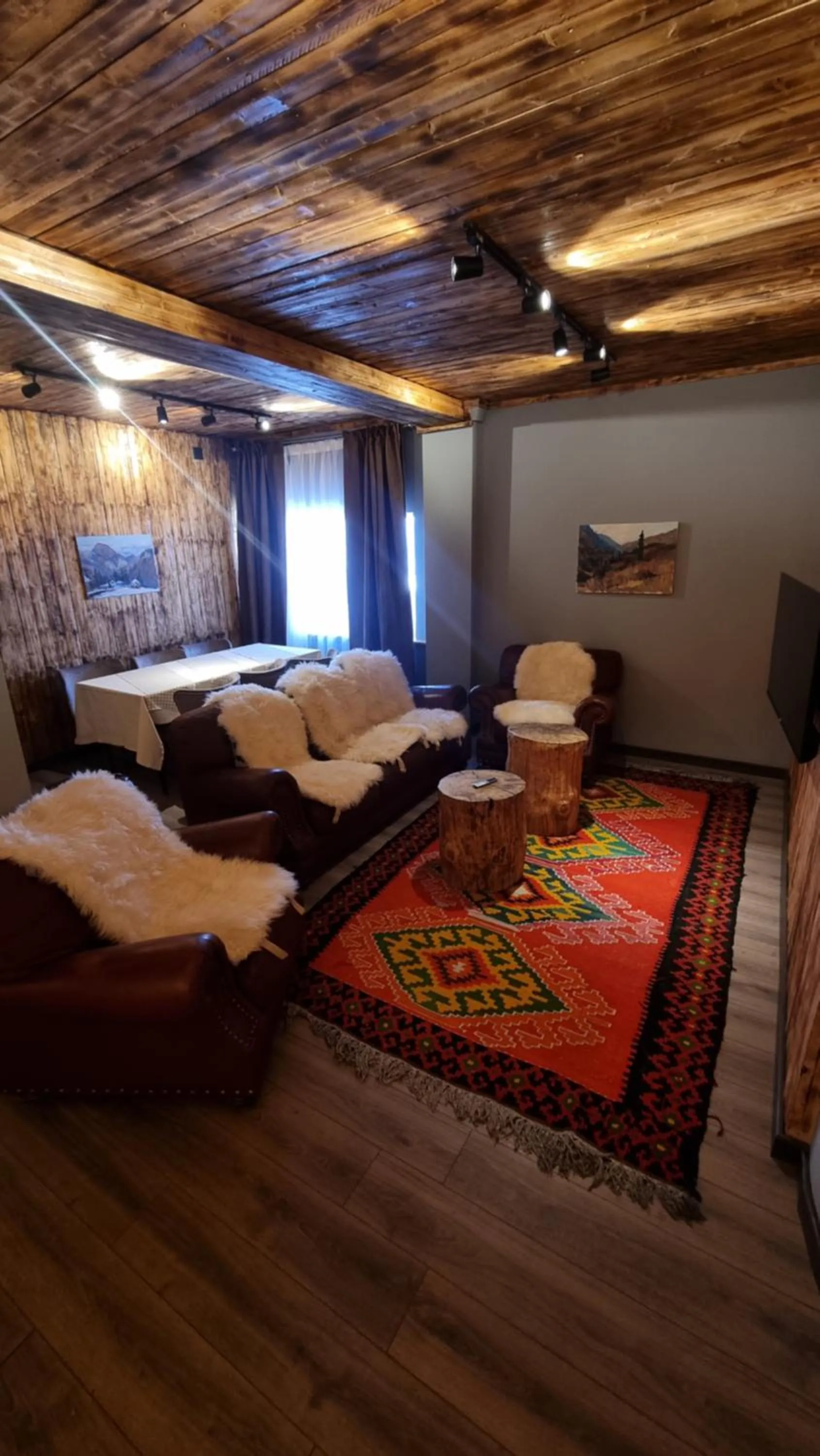 Seating area, Bed in Shymbulak Resort Hotel