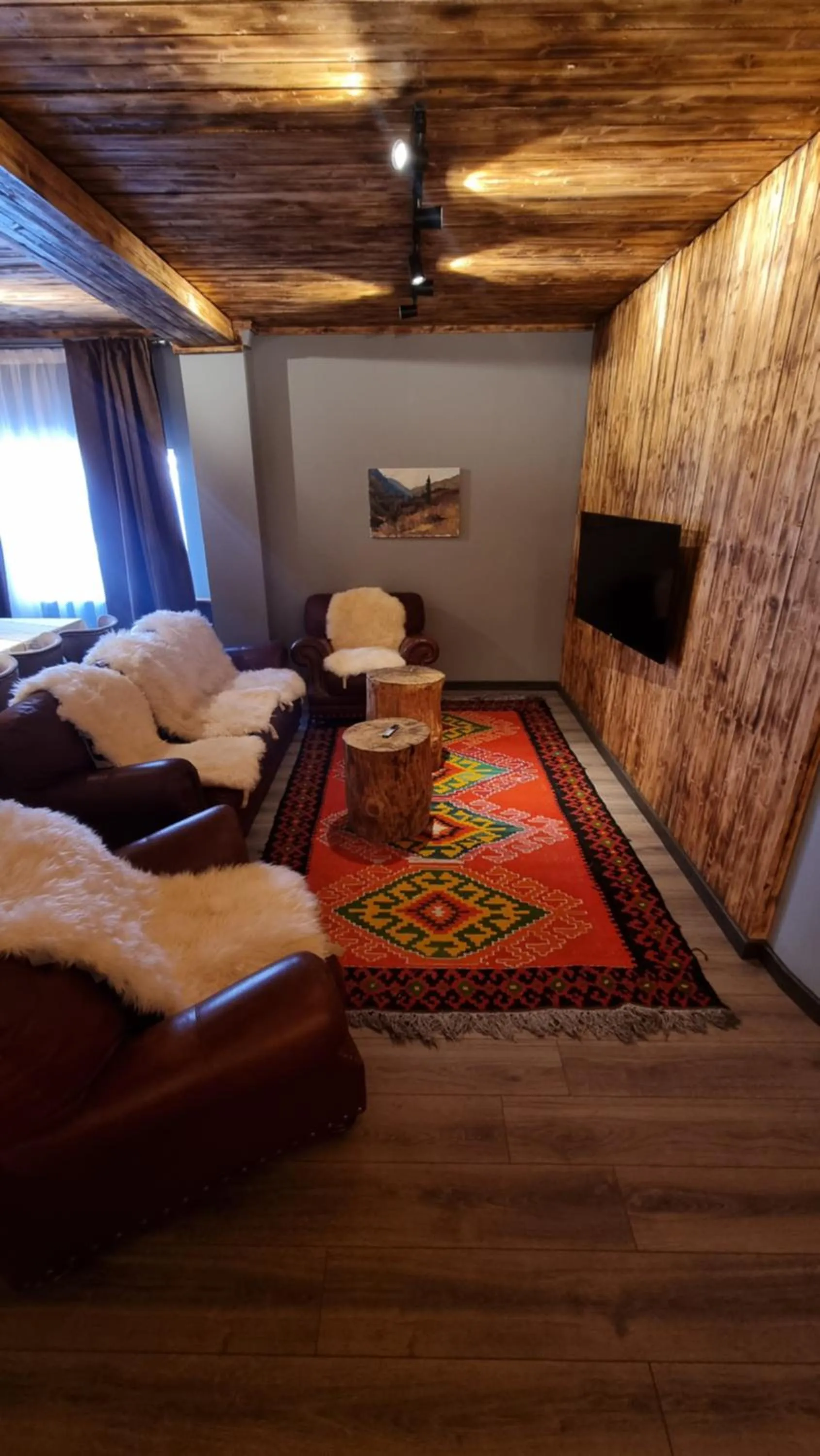 Bed in Shymbulak Resort Hotel