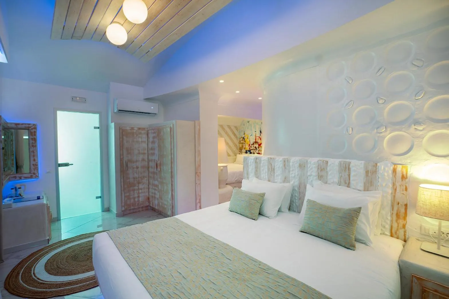 Photo of the whole room, Bed in Rhodos Horizon Blu-Adults Only