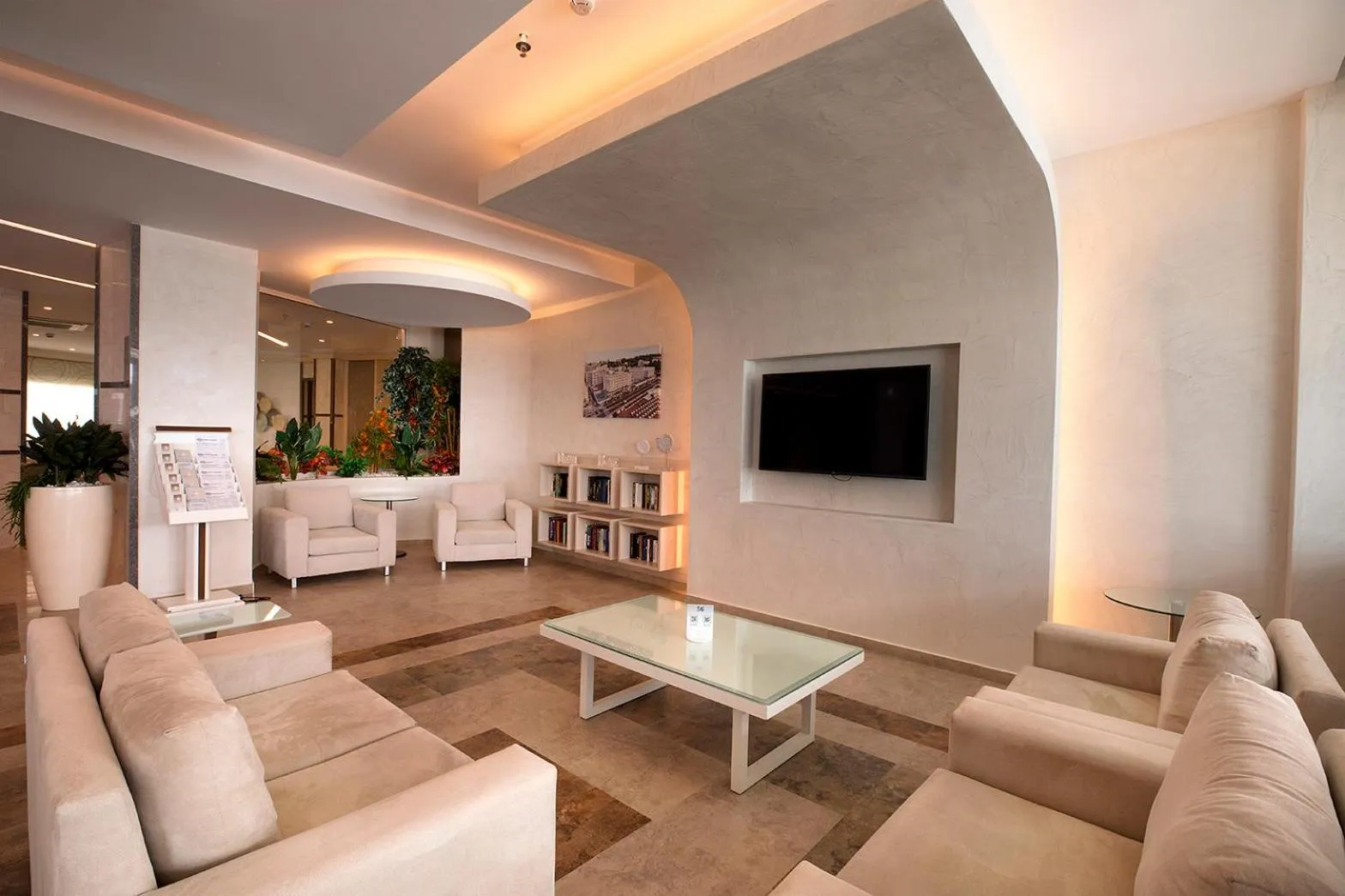 Communal lounge/ TV room in Rhodos Horizon Blu-Adults Only