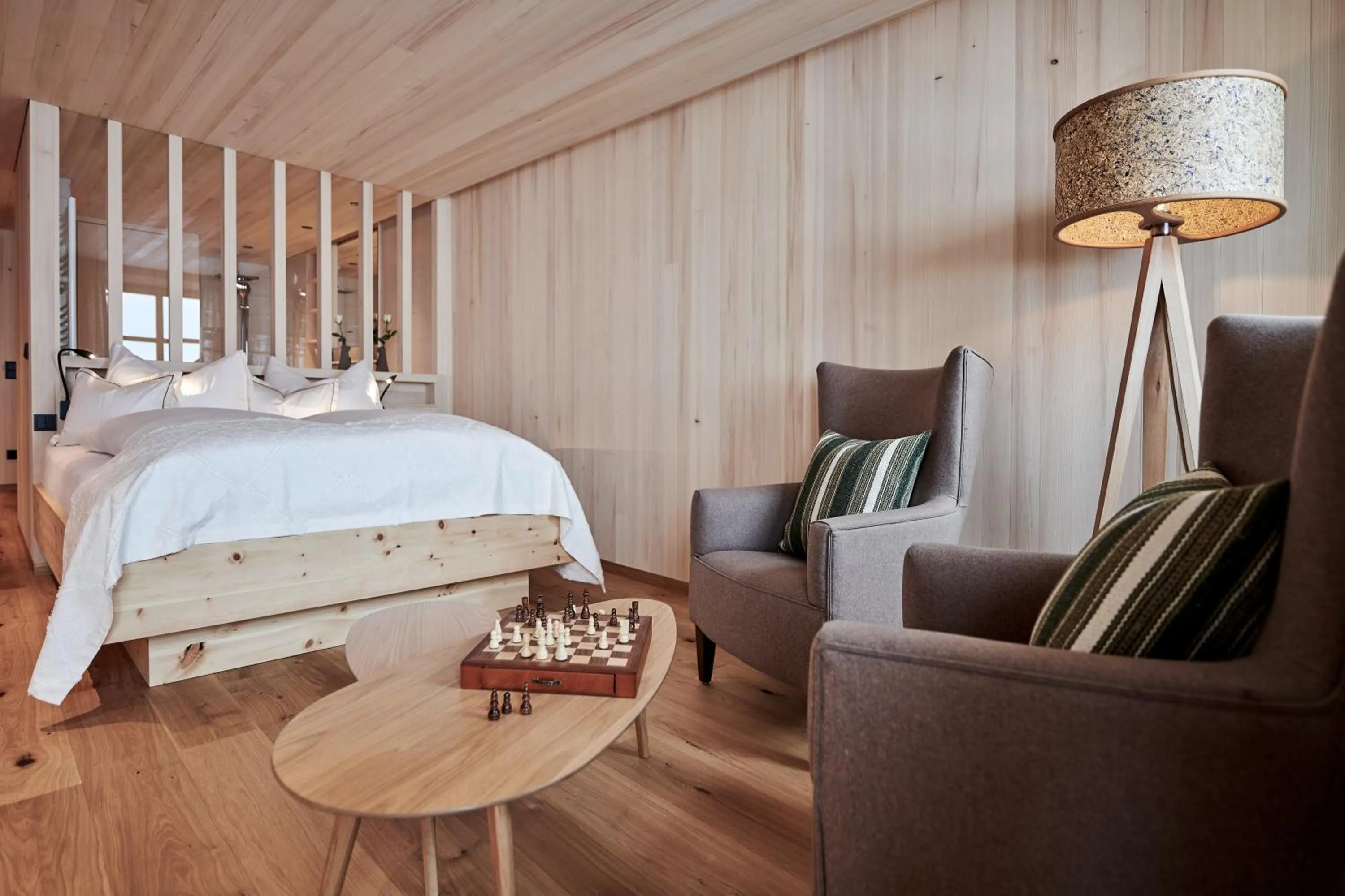 Bed in Hotel Mohnenfluh