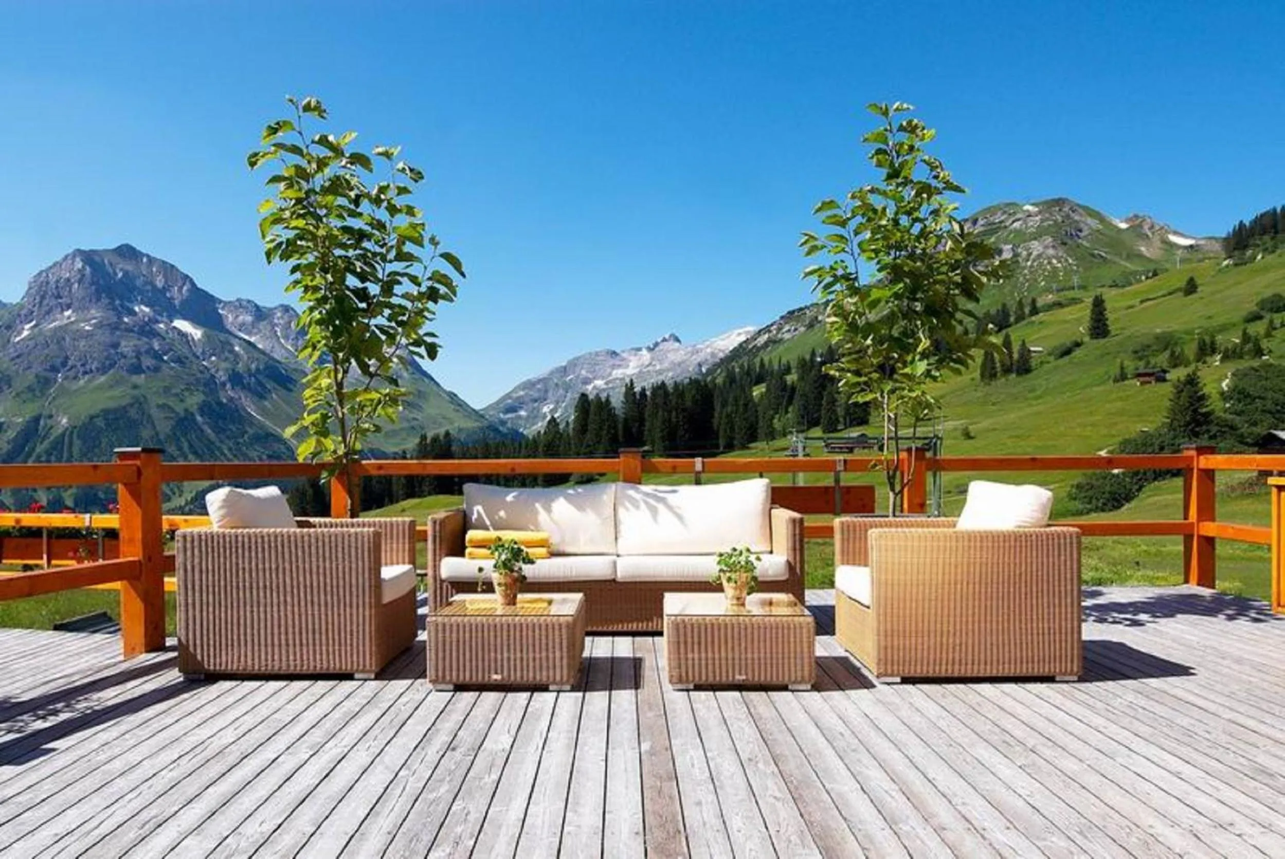 Balcony/Terrace in Hotel Mohnenfluh