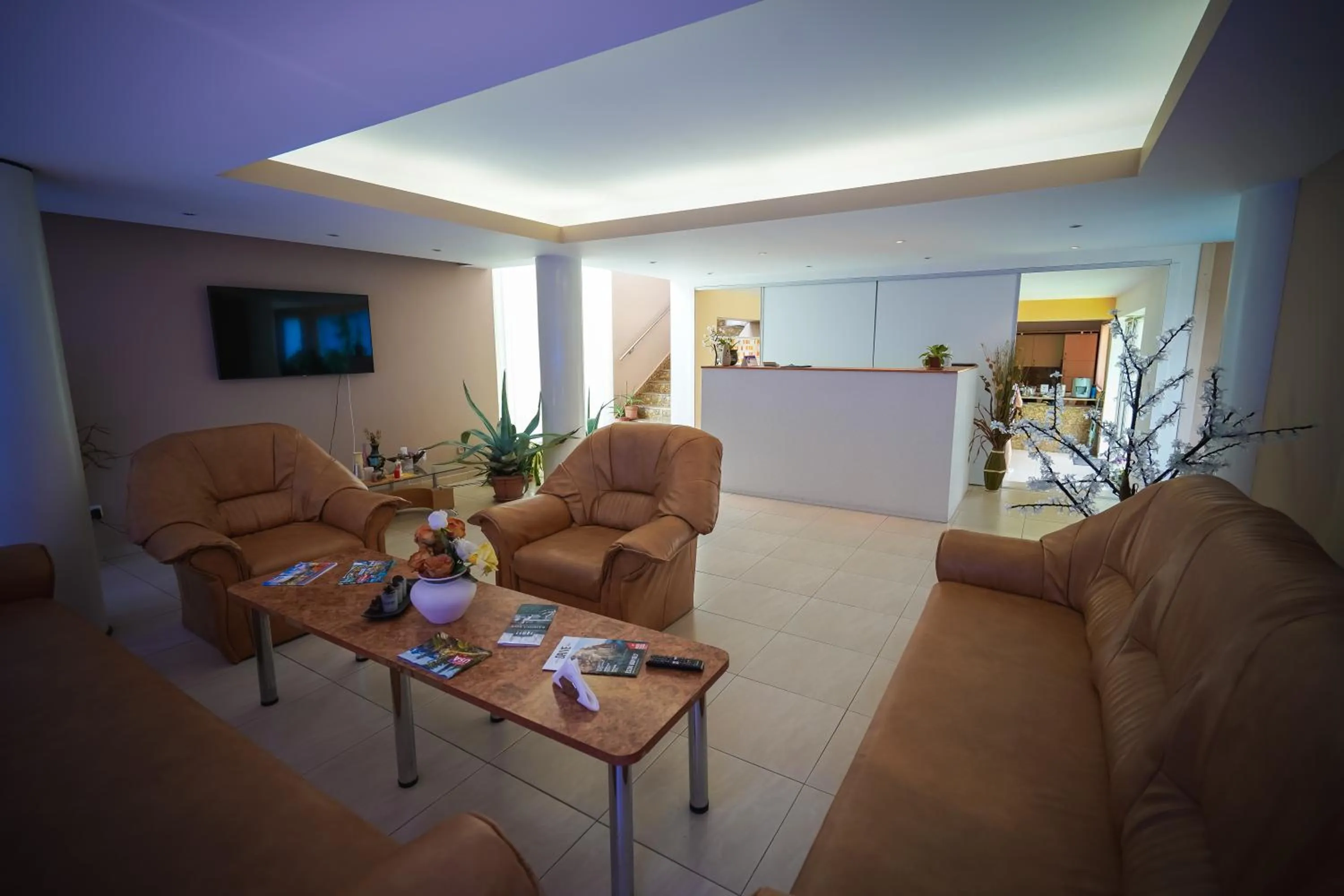 Communal lounge/ TV room in Pensiunea Dolce