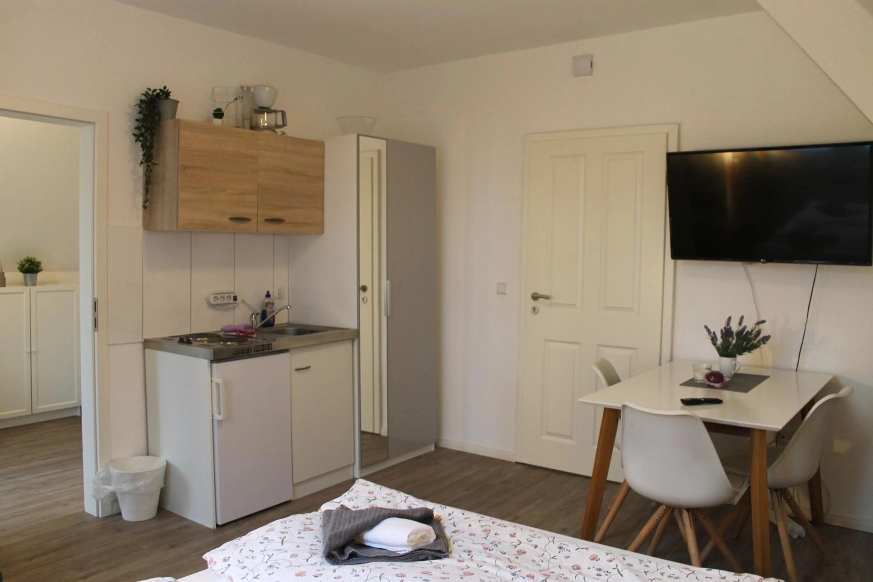 Kitchen or kitchenette in Apartment am Wall