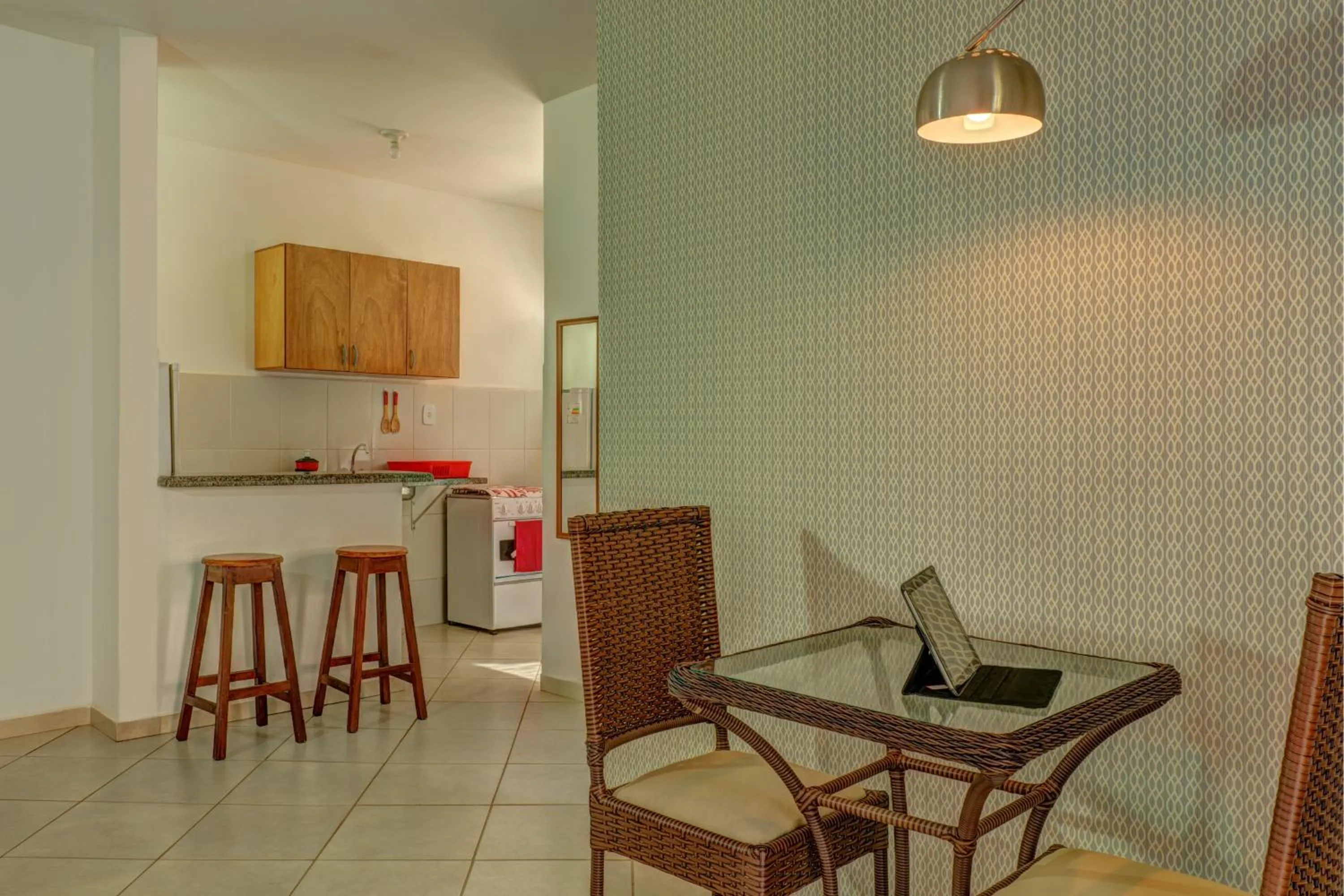 Kitchen or kitchenette in Pousada Lua e Mar