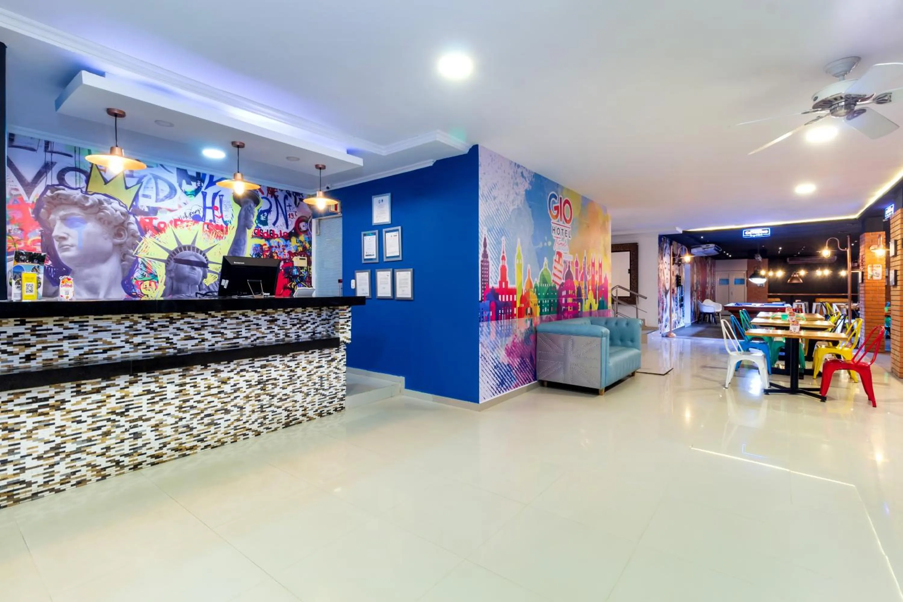 Lobby or reception in GIO hotel Tama Cartagena