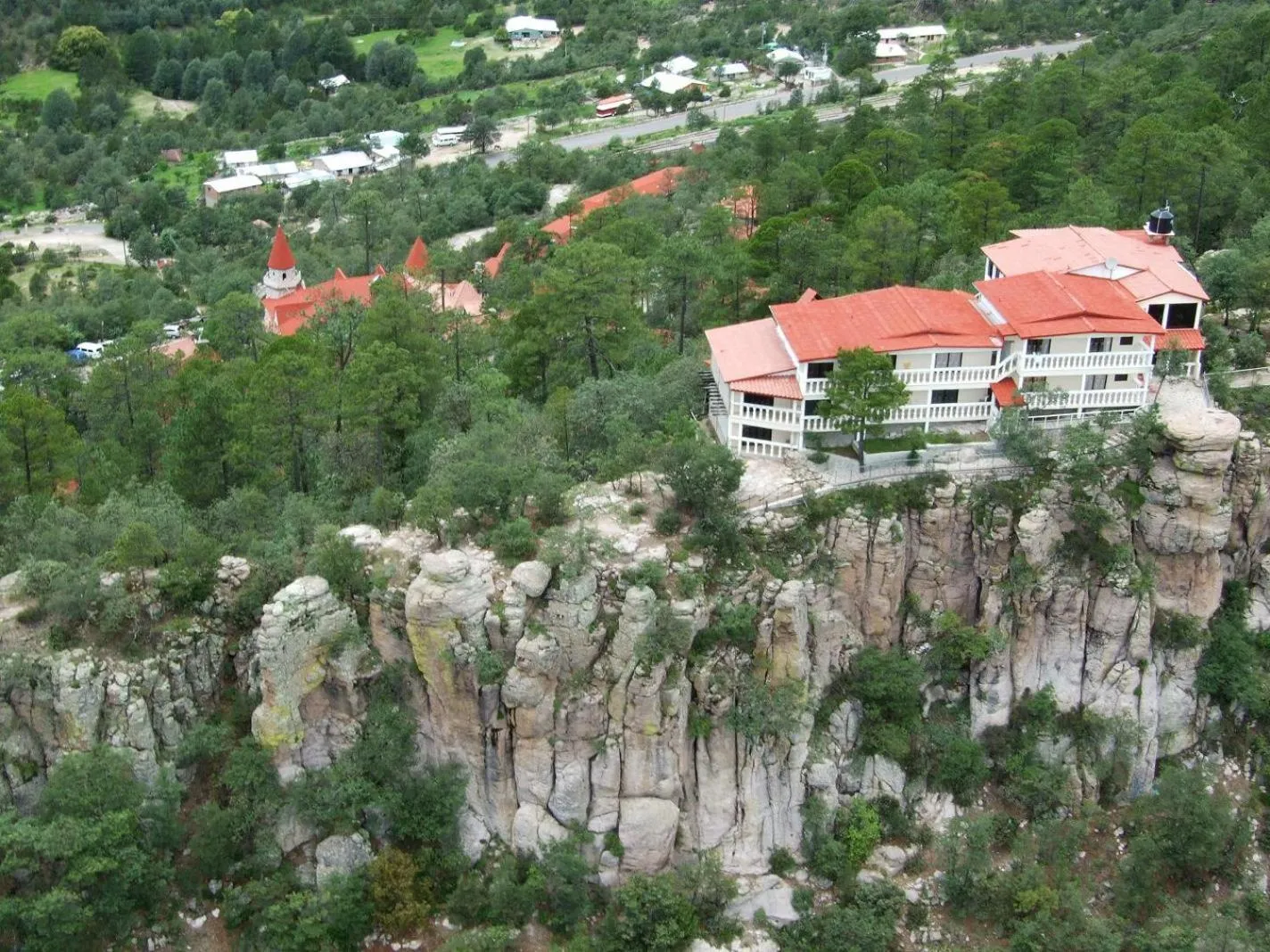 Bird's eye view in Hotel Mansion Tarahumara