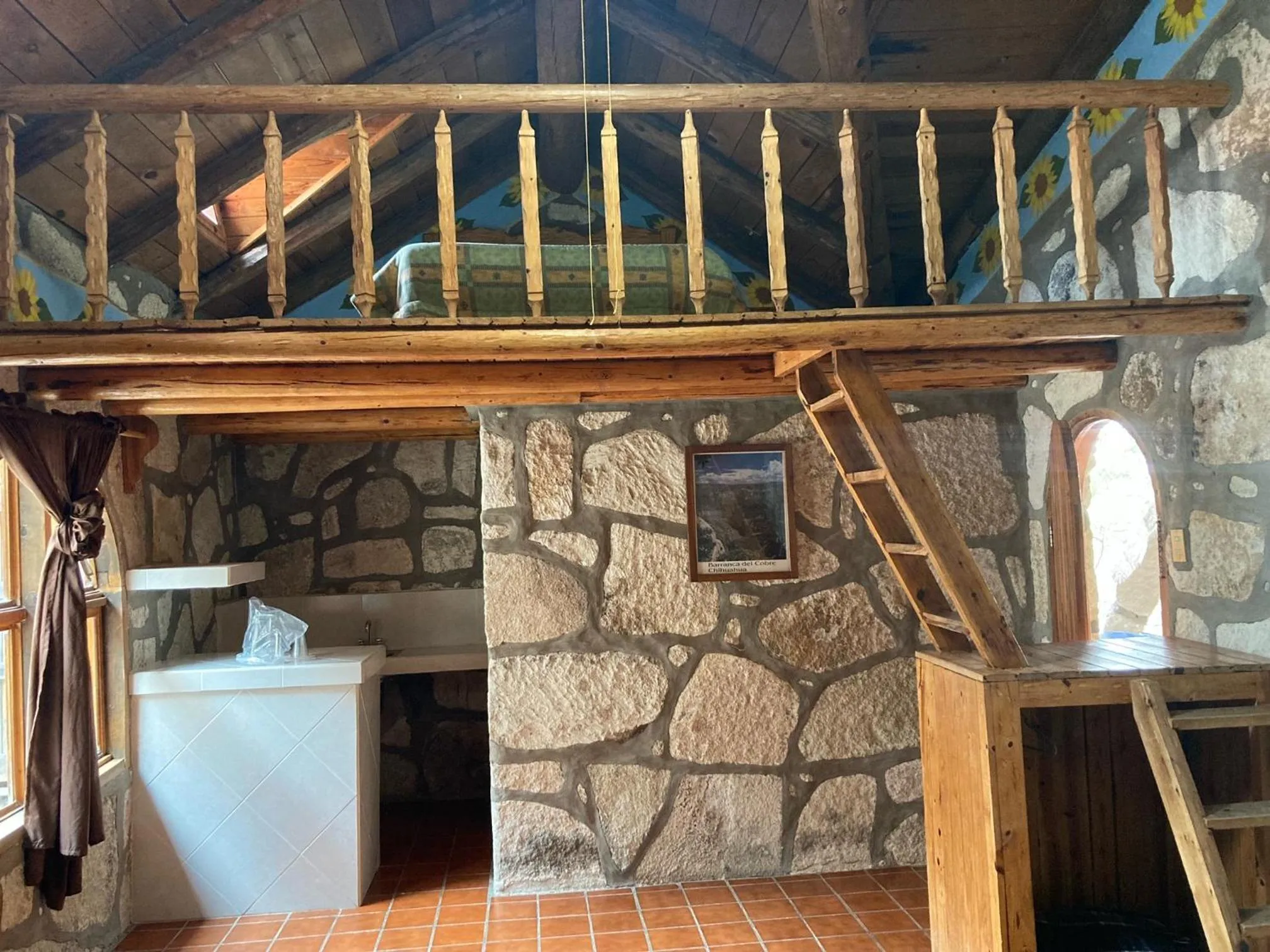 Bed in Hotel Mansion Tarahumara