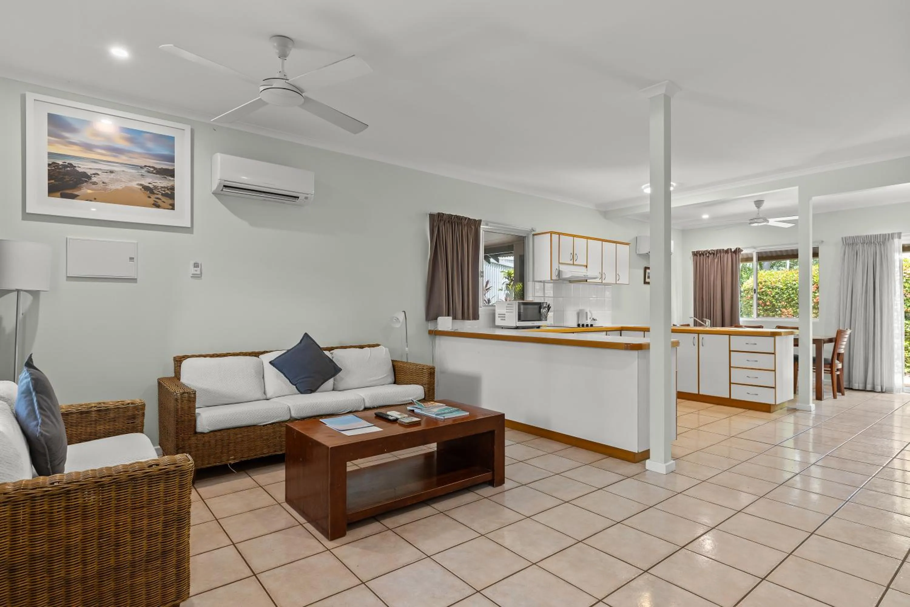 Living room in Cable Beachside Villas