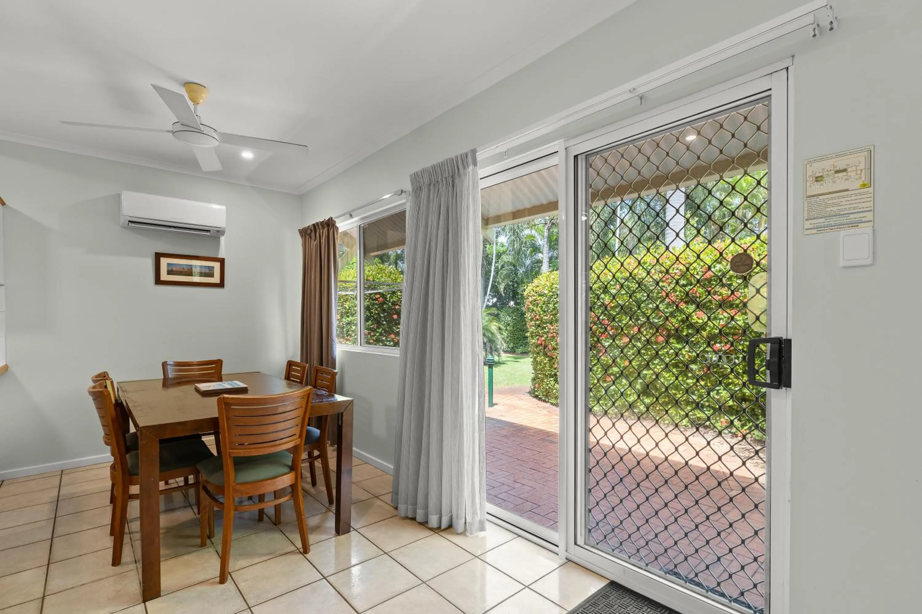 Dining area in Cable Beachside Villas