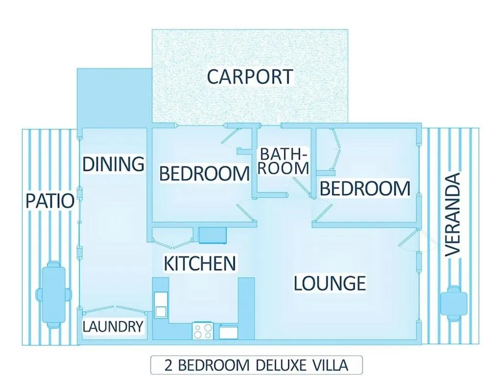 Floor plan in Cable Beachside Villas