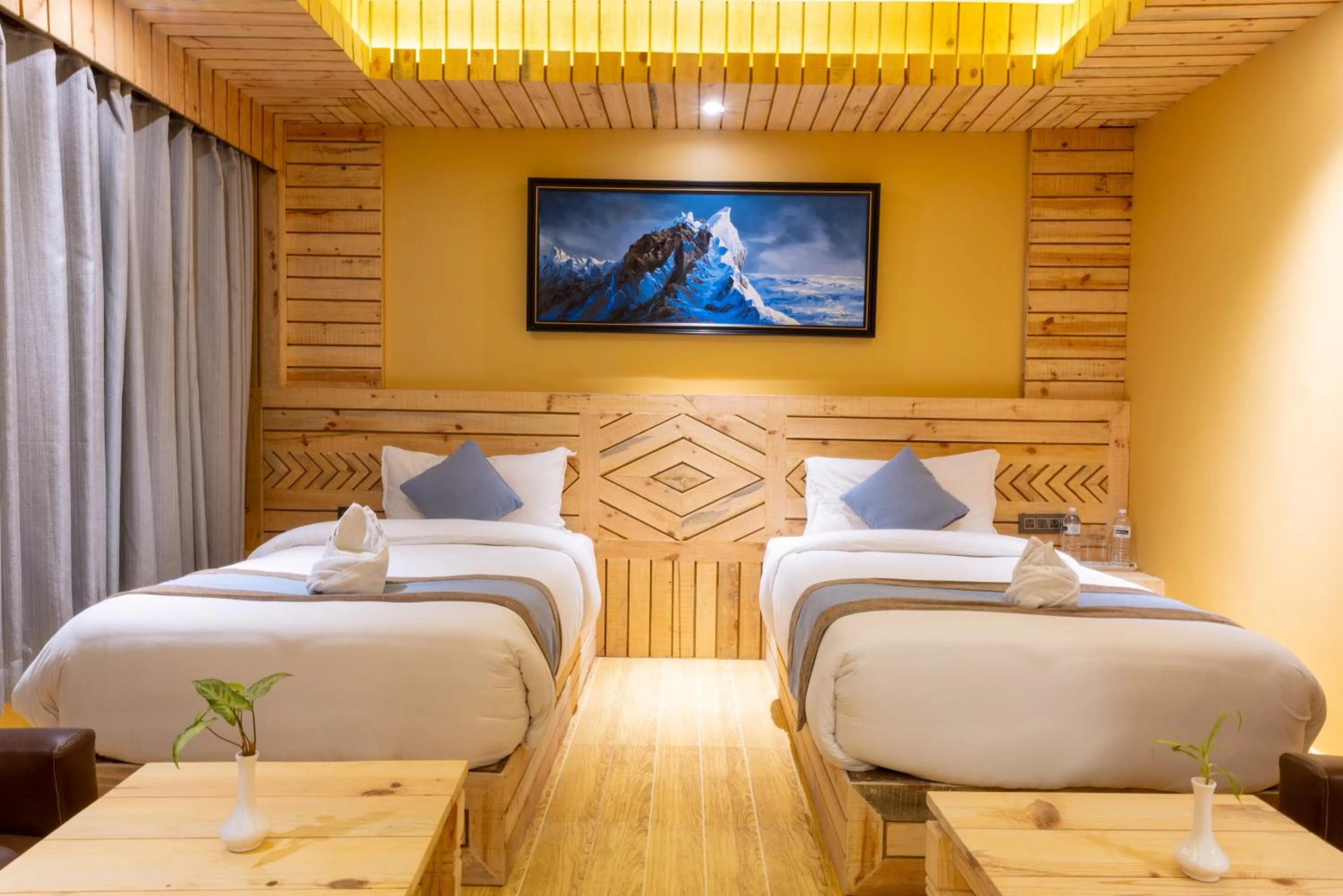 Photo of the whole room, Bed in Trekkers Inn Boutique Hotel Pokhara