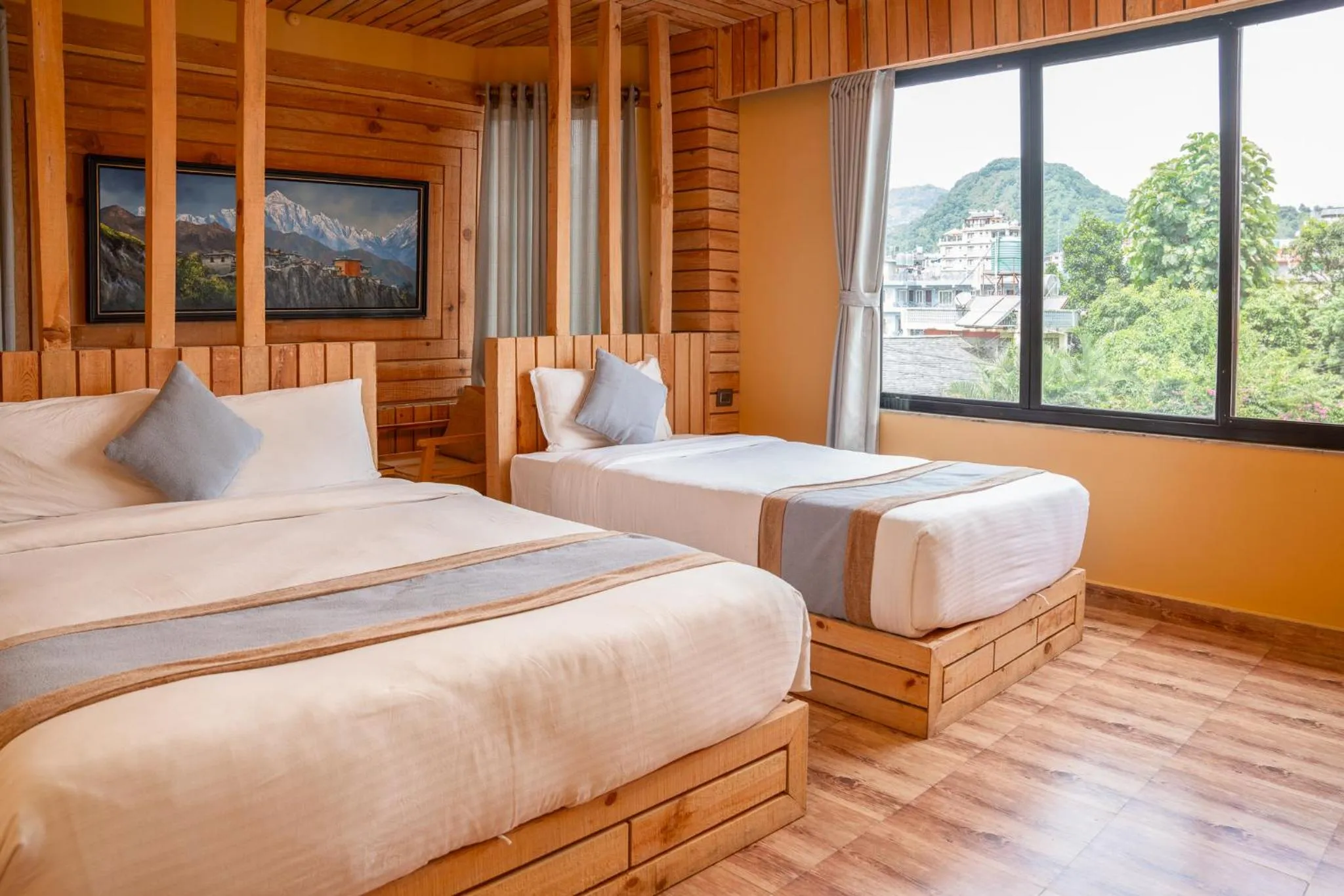 Bedroom, Bed in Trekkers Inn Boutique Hotel Pokhara