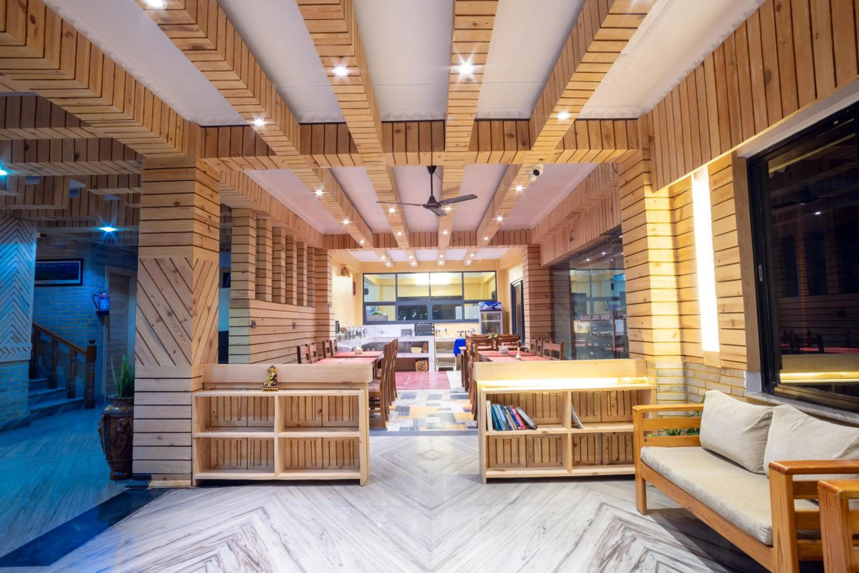 Dining area in Trekkers Inn Boutique Hotel Pokhara