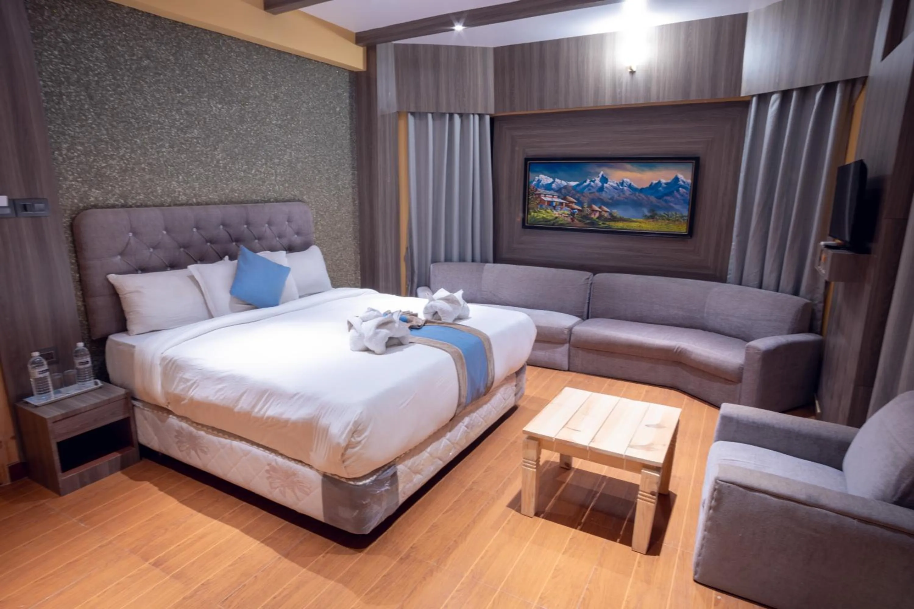 Photo of the whole room, Bed in Trekkers Inn Boutique Hotel Pokhara