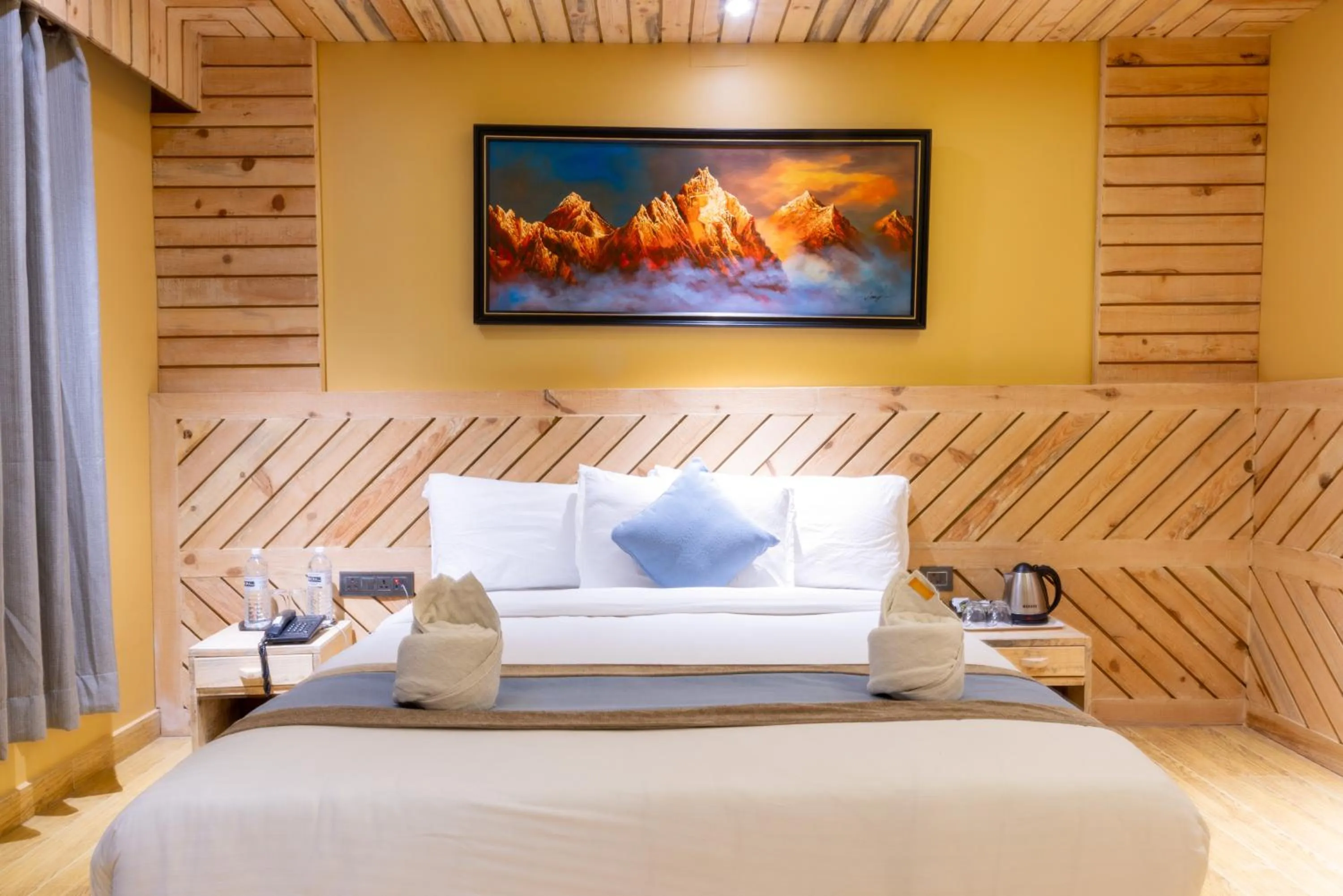 Photo of the whole room, Bed in Trekkers Inn Boutique Hotel Pokhara