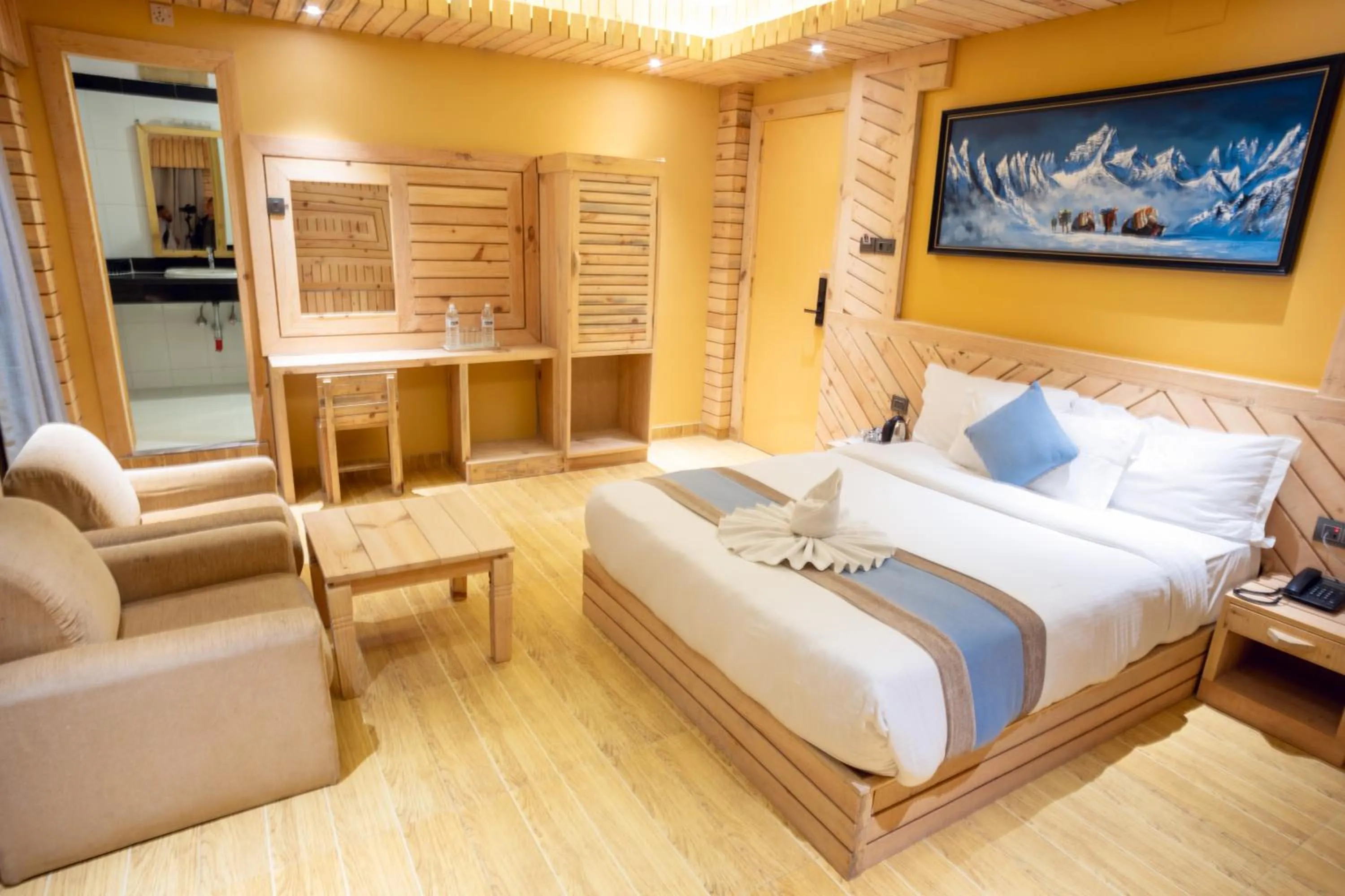 Bed in Trekkers Inn Boutique Hotel Pokhara