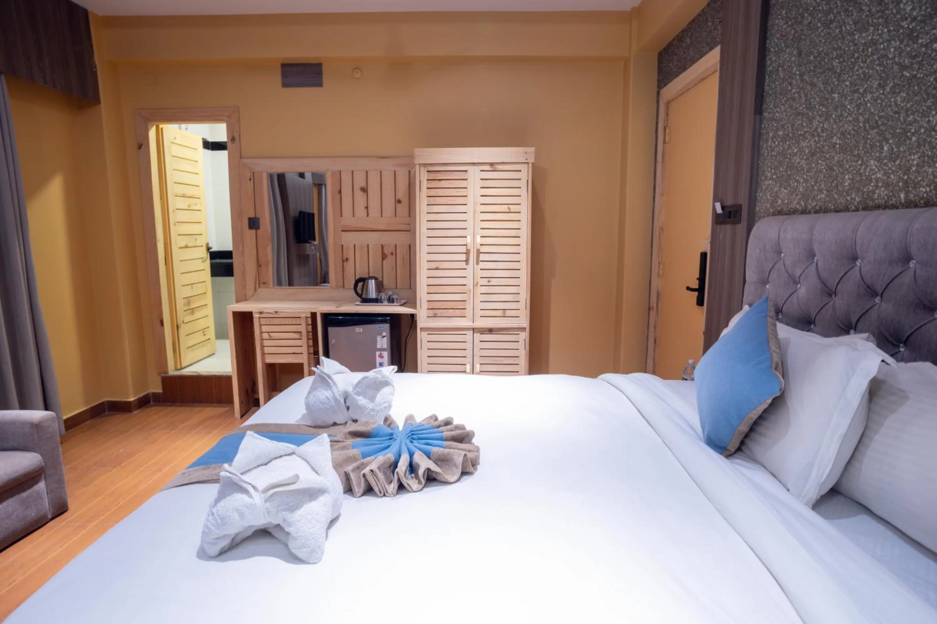 Photo of the whole room, Bed in Trekkers Inn Boutique Hotel Pokhara