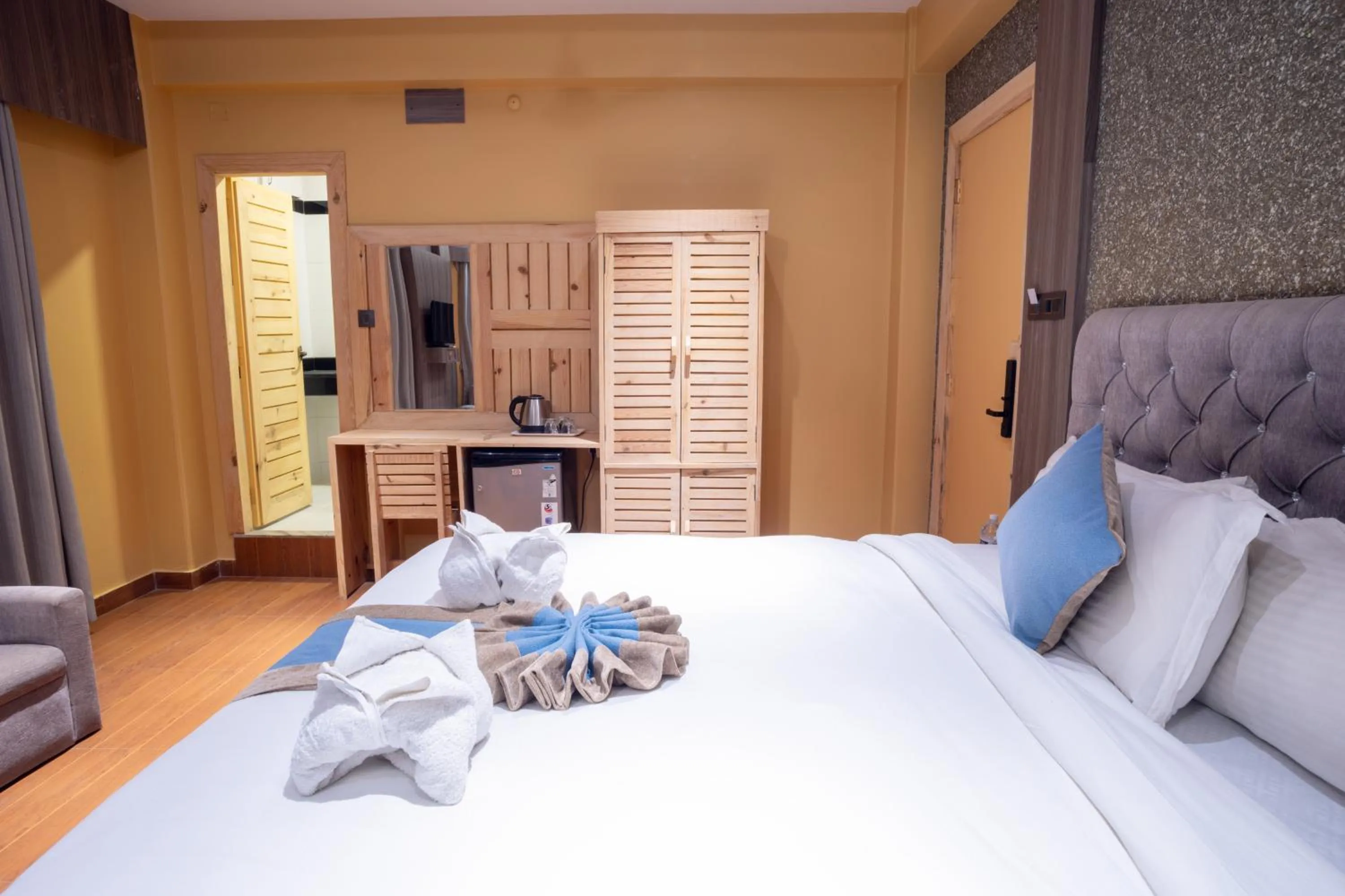 Photo of the whole room, Bed in Trekkers Inn Boutique Hotel Pokhara