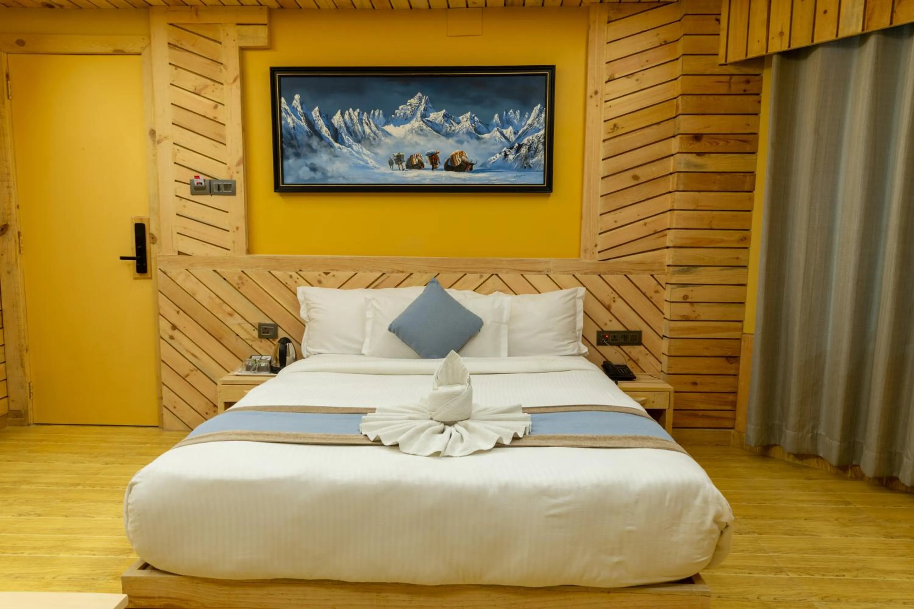 Bed in Trekkers Inn Boutique Hotel Pokhara