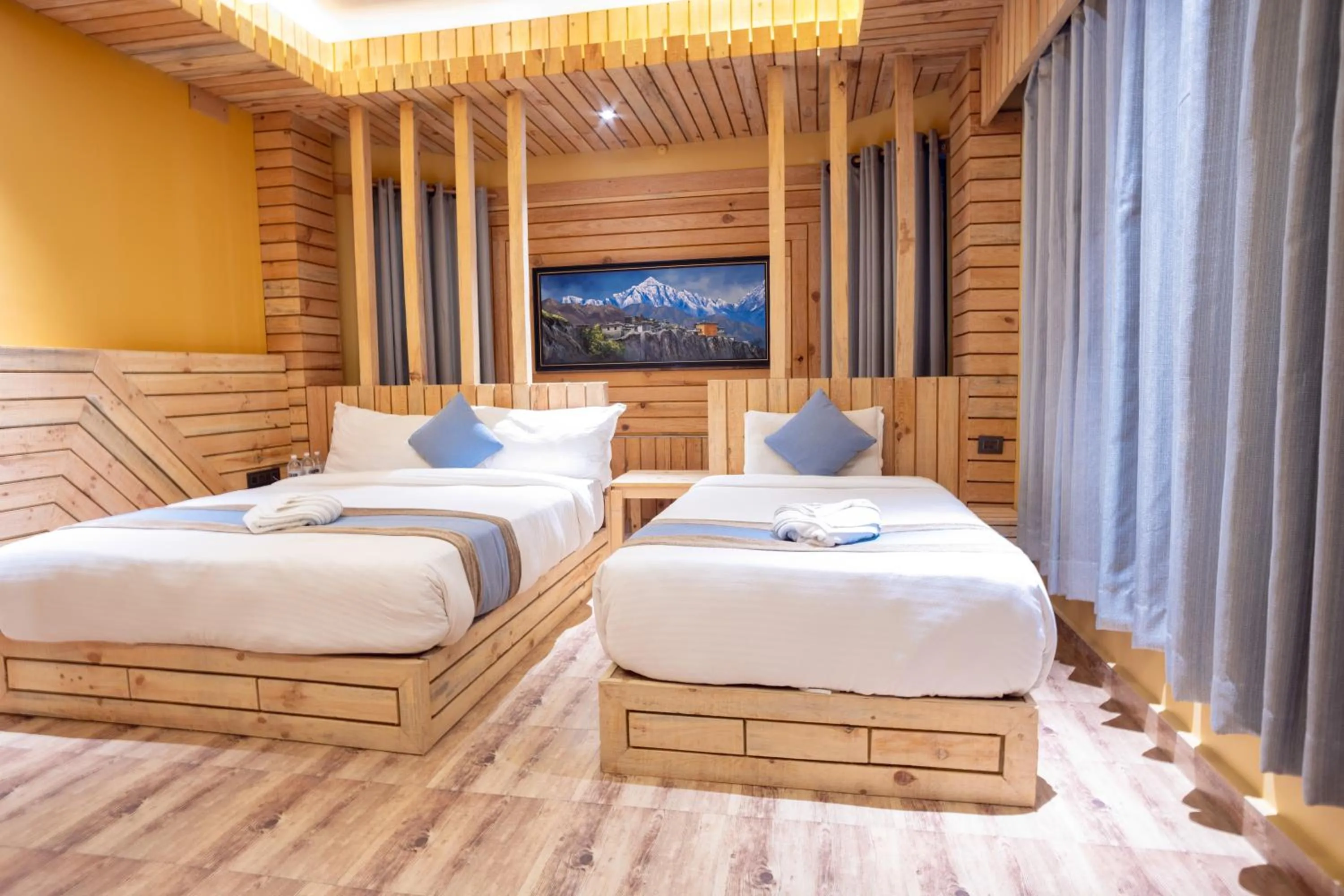 Bed in Trekkers Inn Boutique Hotel Pokhara