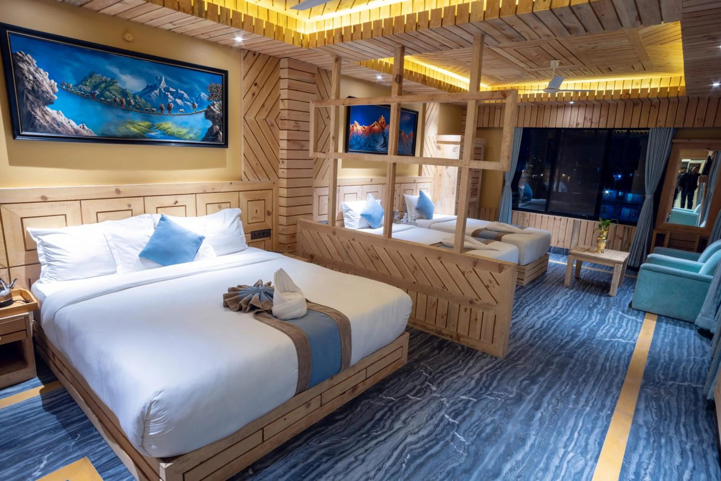 Photo of the whole room, Bed in Trekkers Inn Boutique Hotel Pokhara