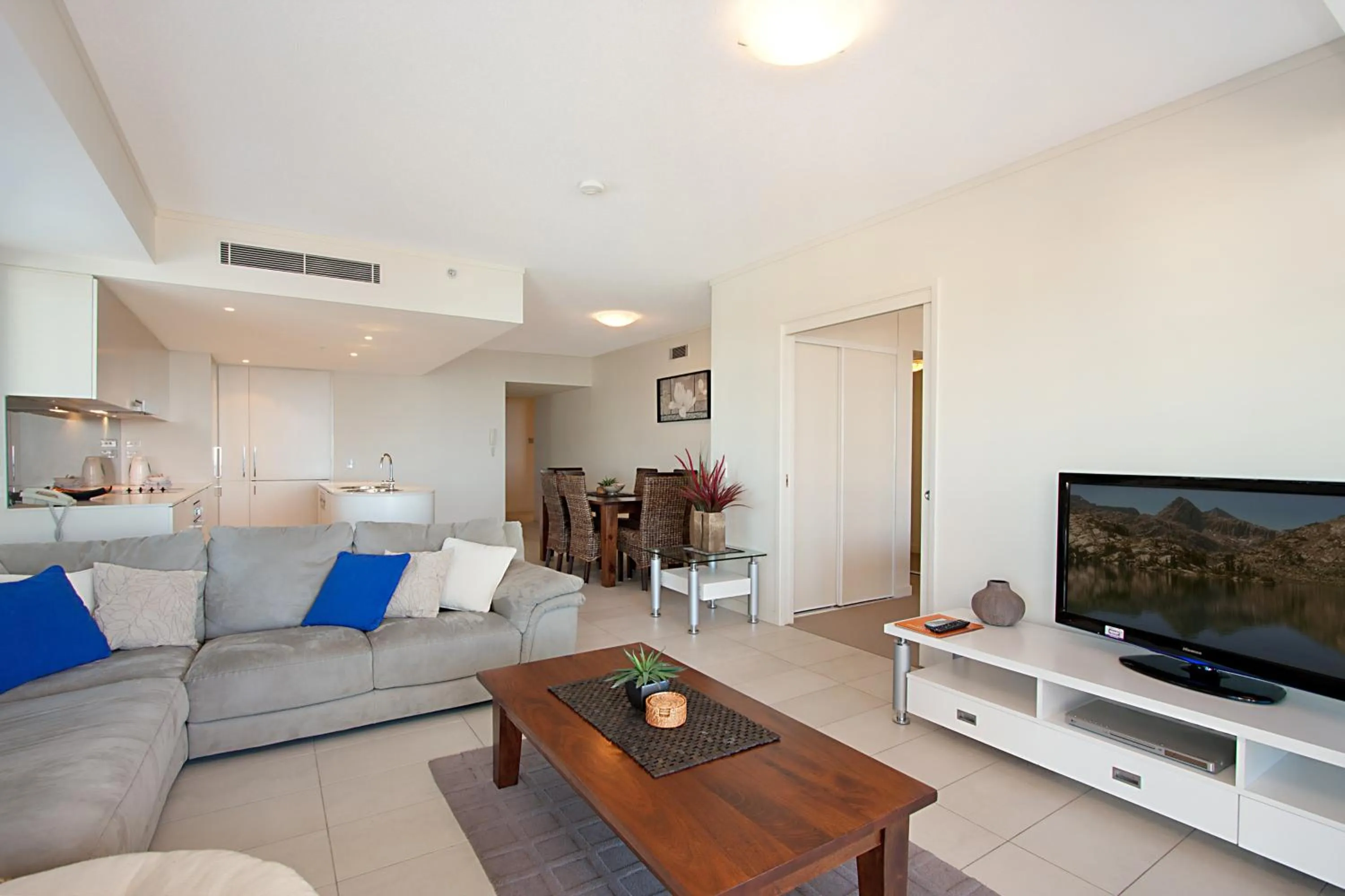 Living room in Blue C Coolangatta