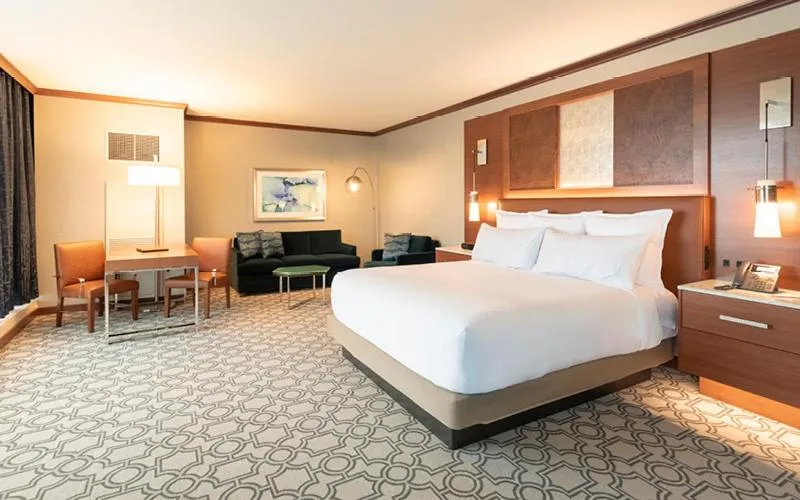 Bed in Resorts World Catskills