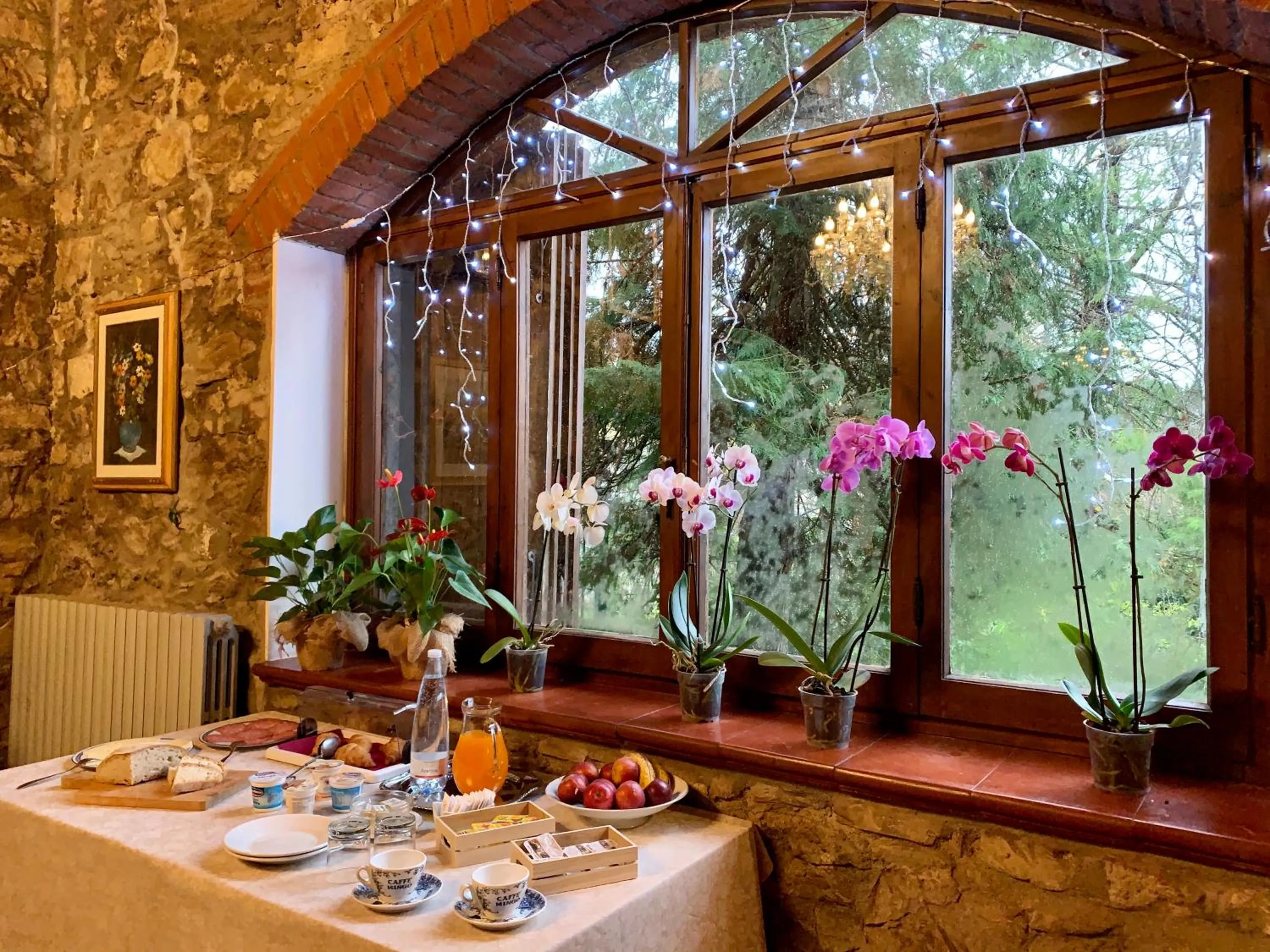 Breakfast in B&B Appartamenti Villa del lago