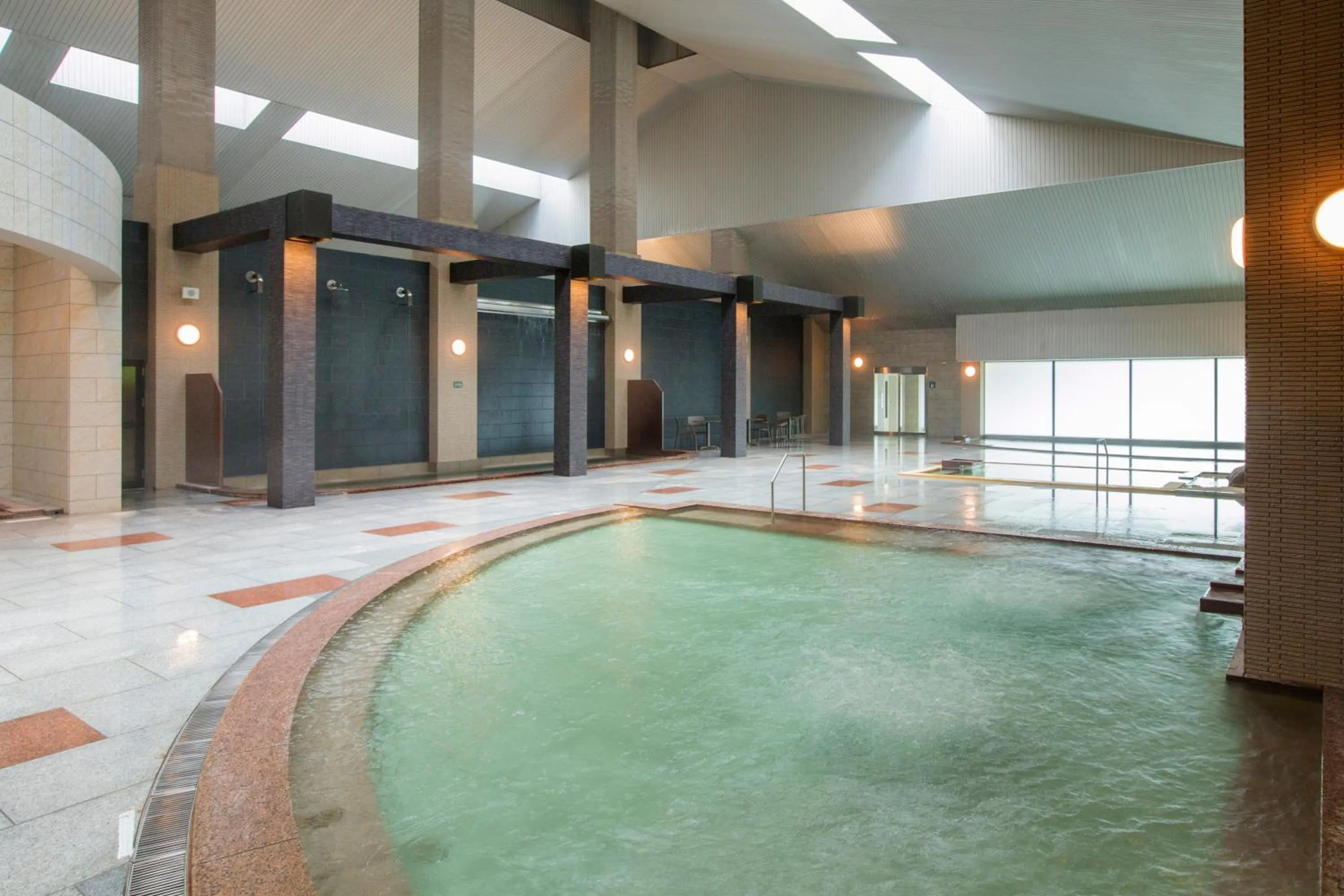 Hot Spring Bath in Midorinokaze Resort Kitayuzawa