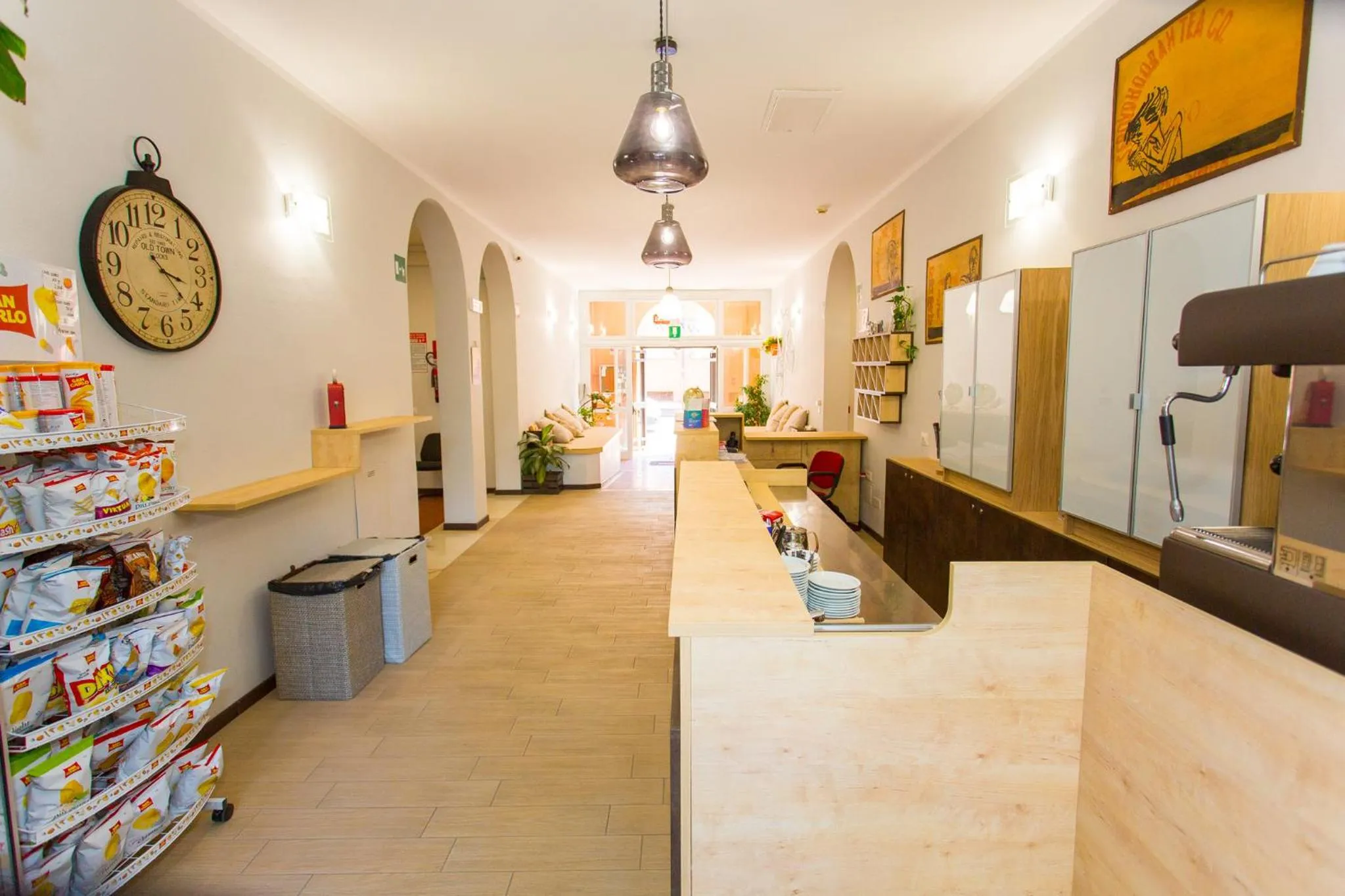 Lobby or reception in Student's Hostel Estense