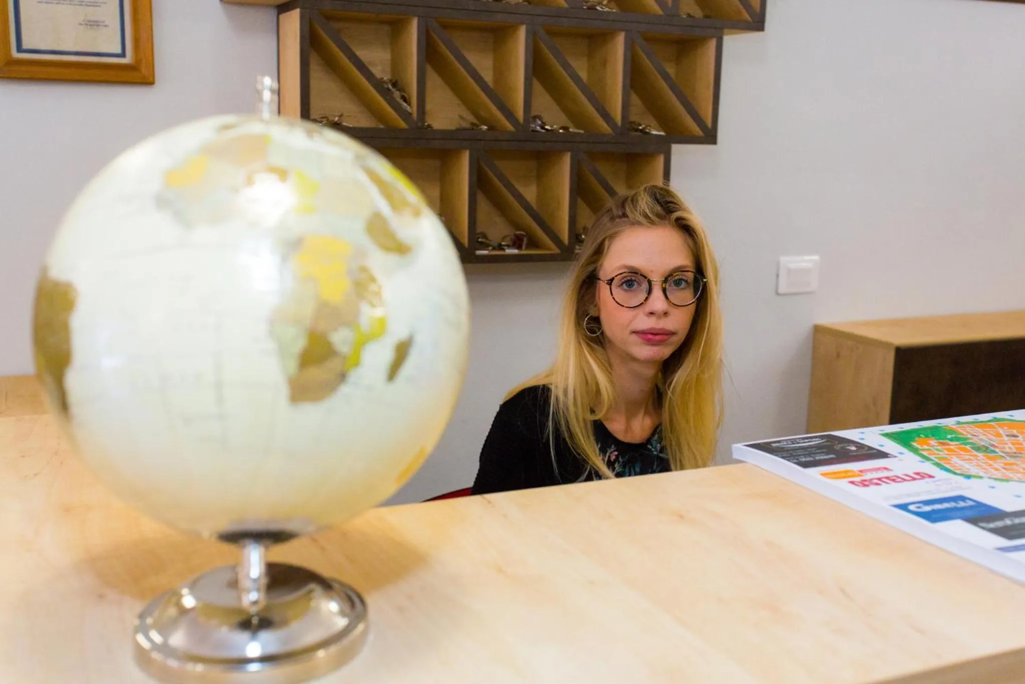 Lobby or reception in Student's Hostel Estense