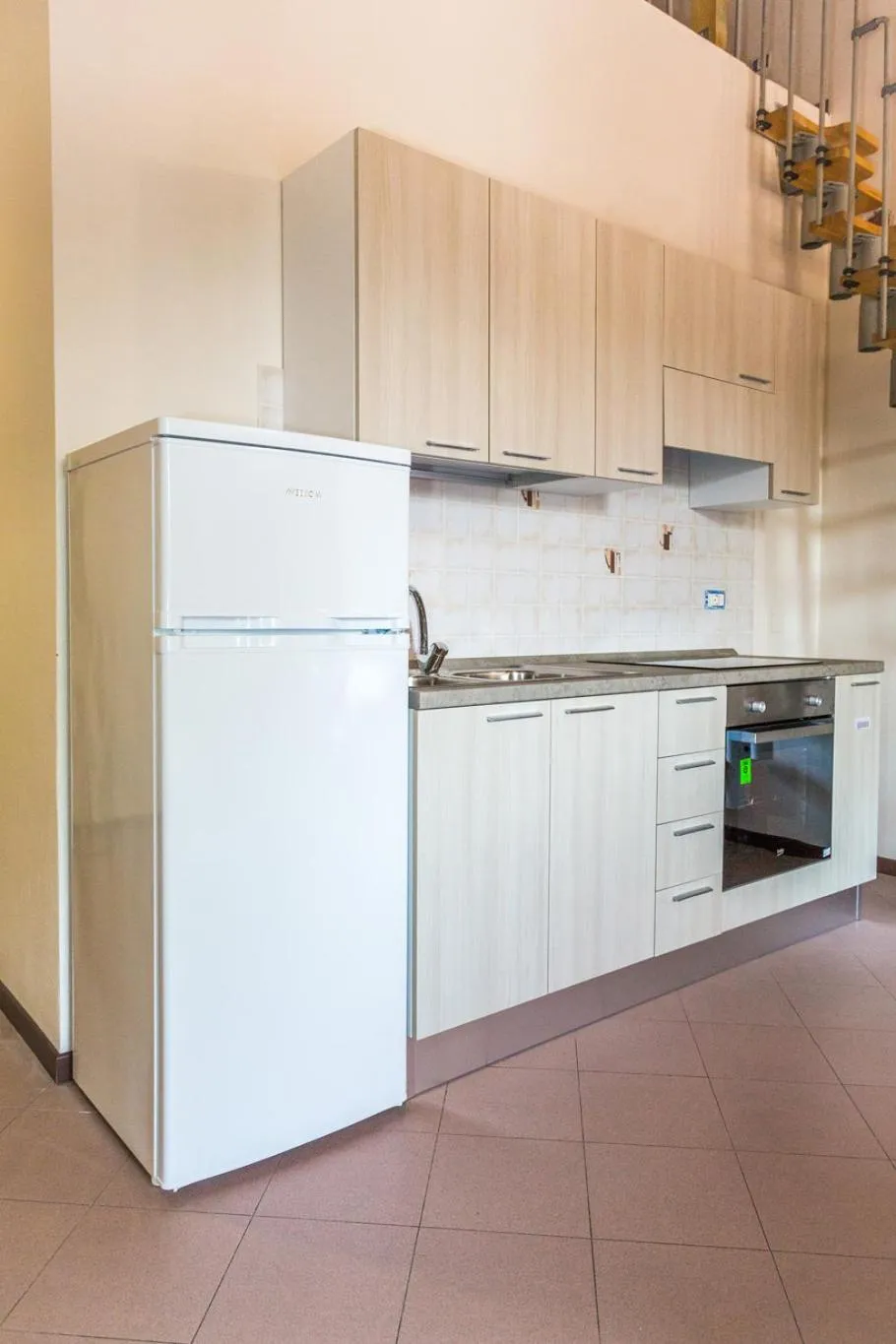 Kitchen or kitchenette in Student's Hostel Estense