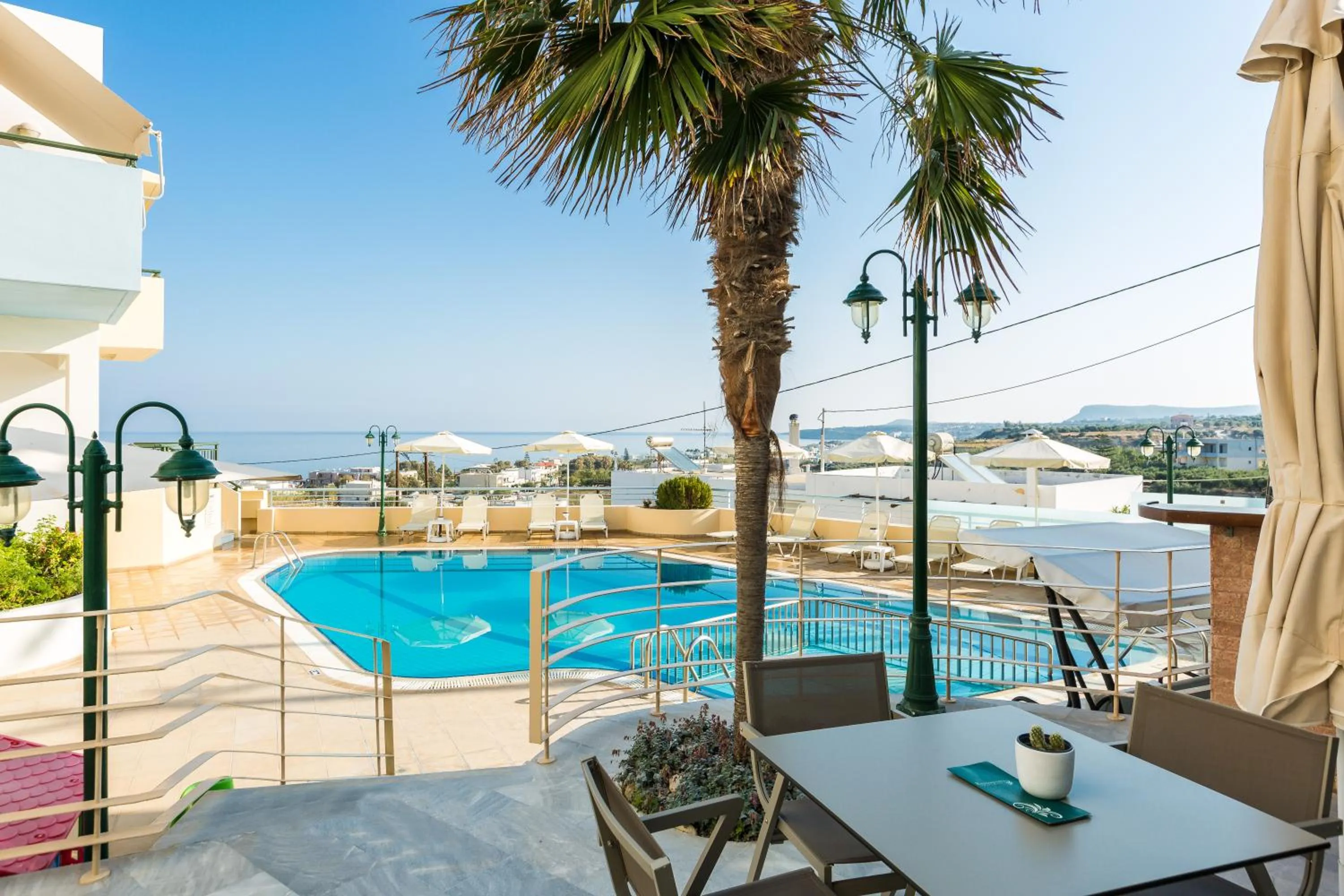 Swimming pool in Radamanthy's Hotel Apartments