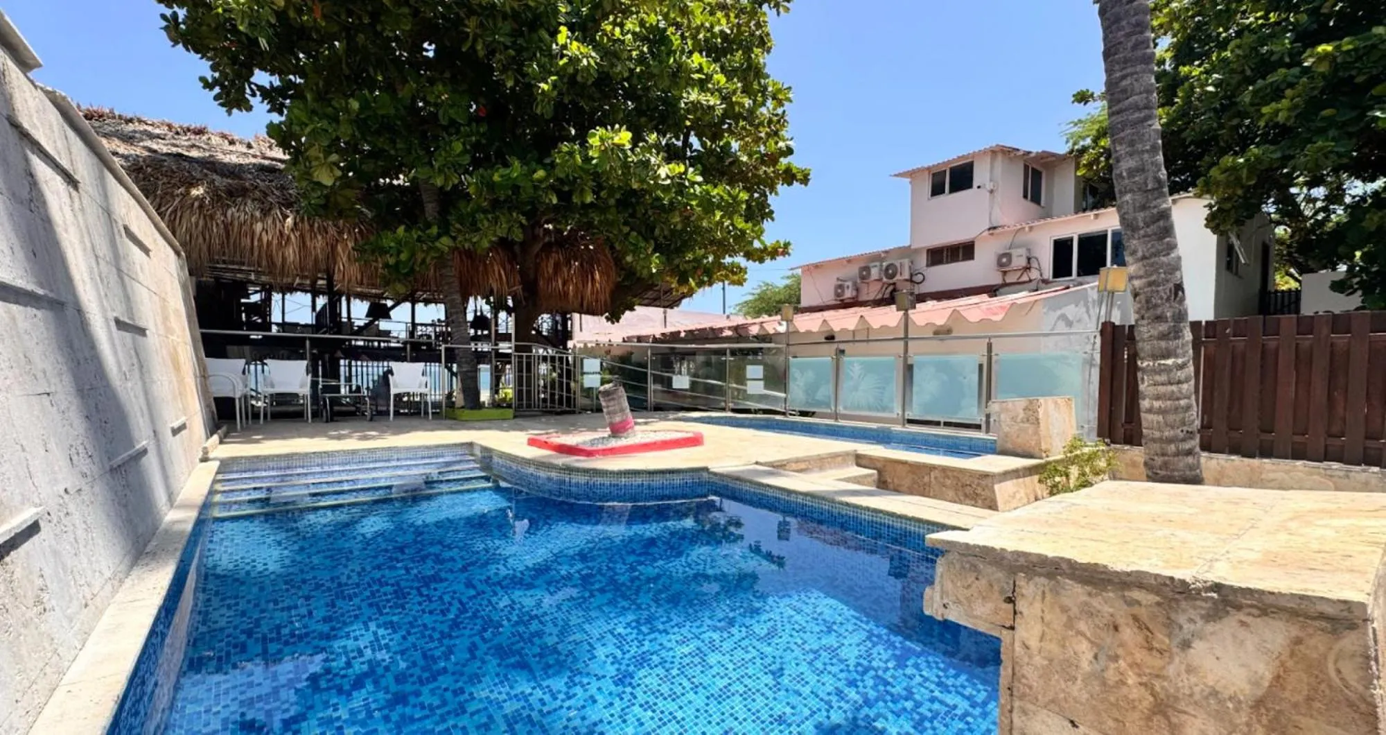 Pool view in TAMA Hotel Santa Marta