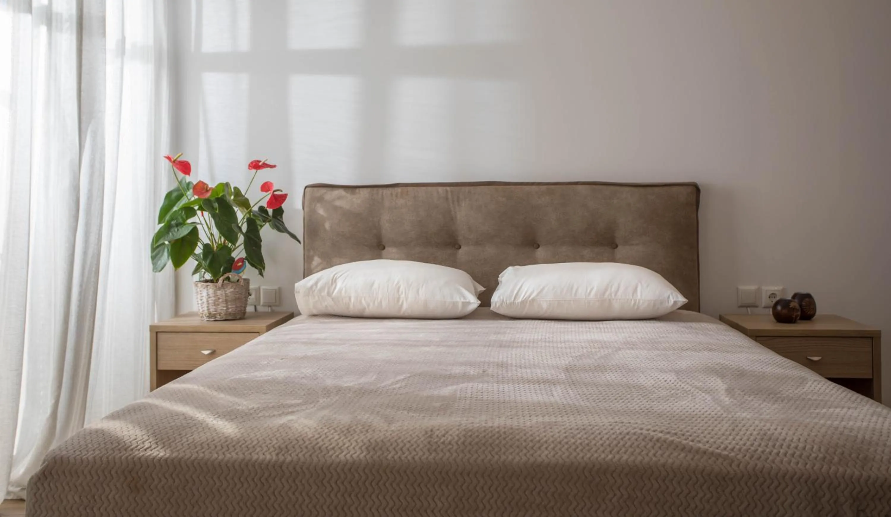 Bed in Mare Naxia Hotel