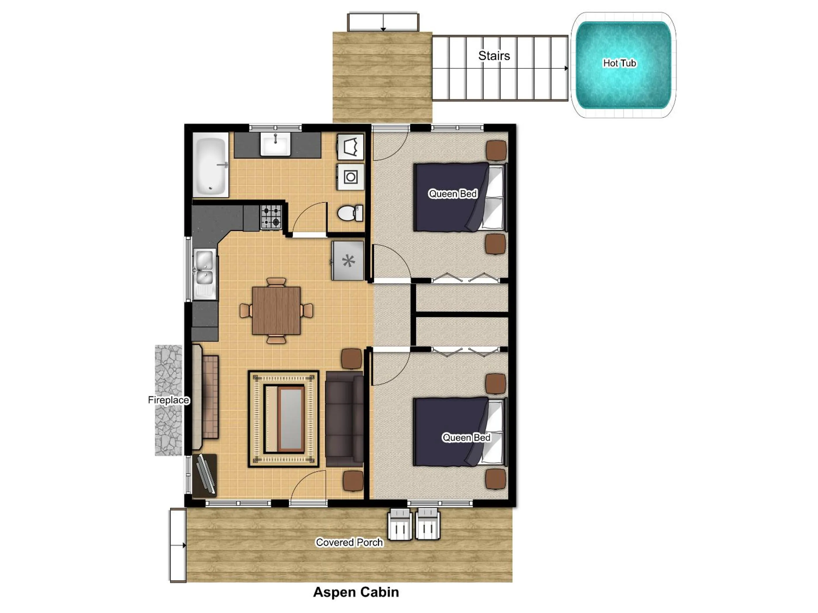 Floor plan in Rye Creek Lodge