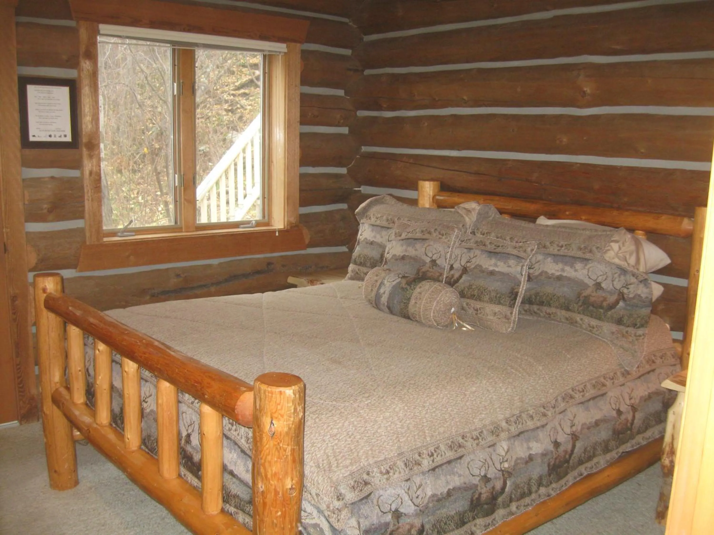 Bed in Rye Creek Lodge