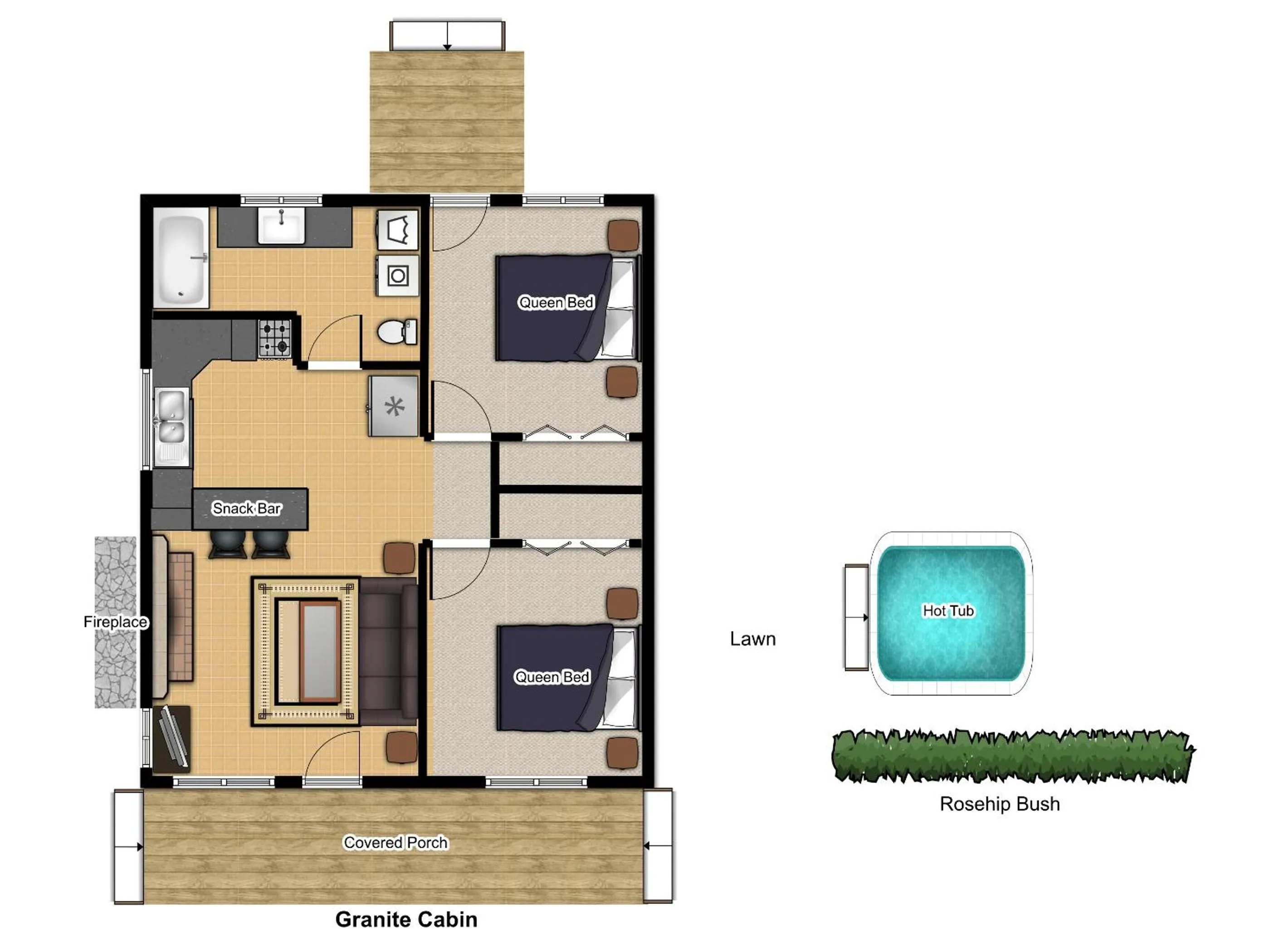 Floor plan in Rye Creek Lodge