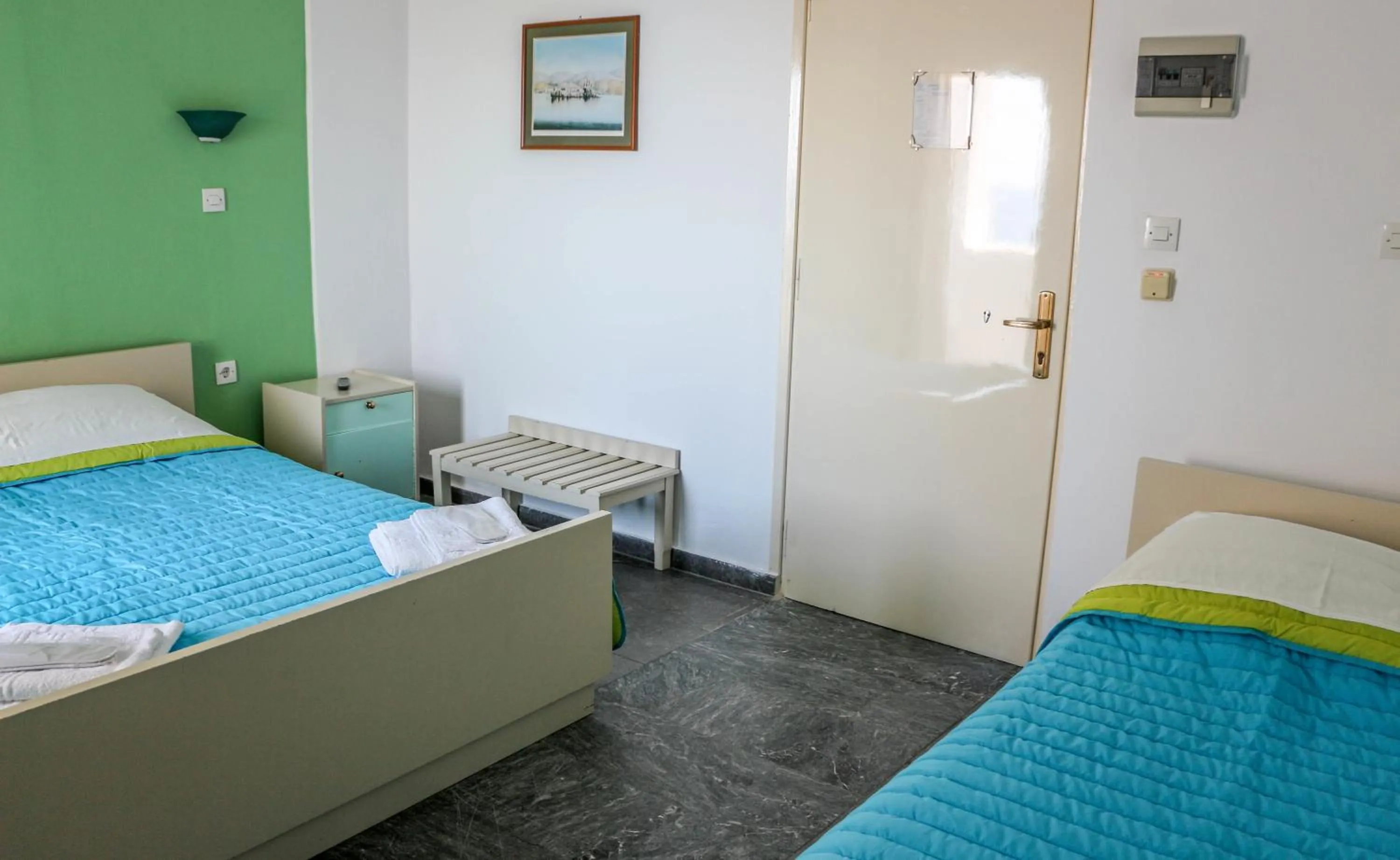 Photo of the whole room, Bed in Mirtos Hotel