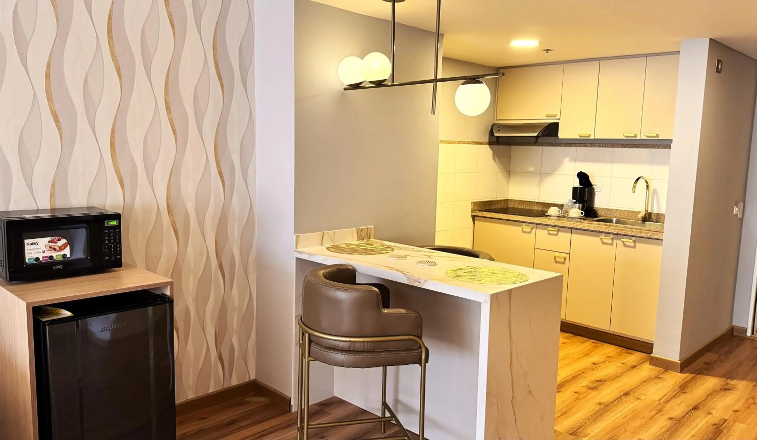 kitchen in Tequendama Suites Bogota