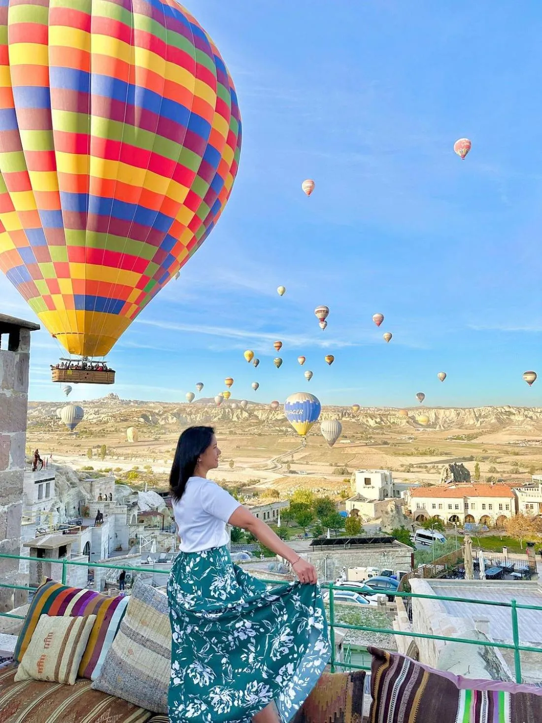 Patio in Seki Cave Suites