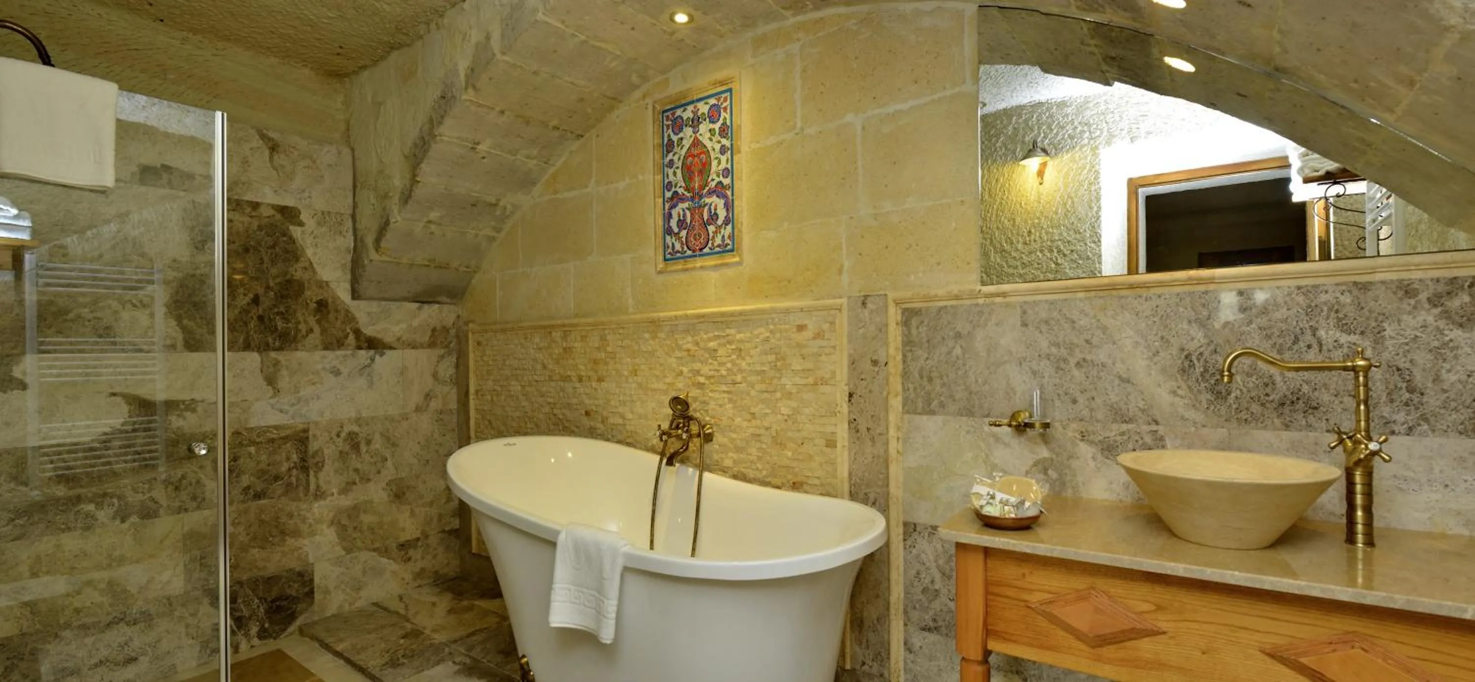 Shower in Seki Cave Suites