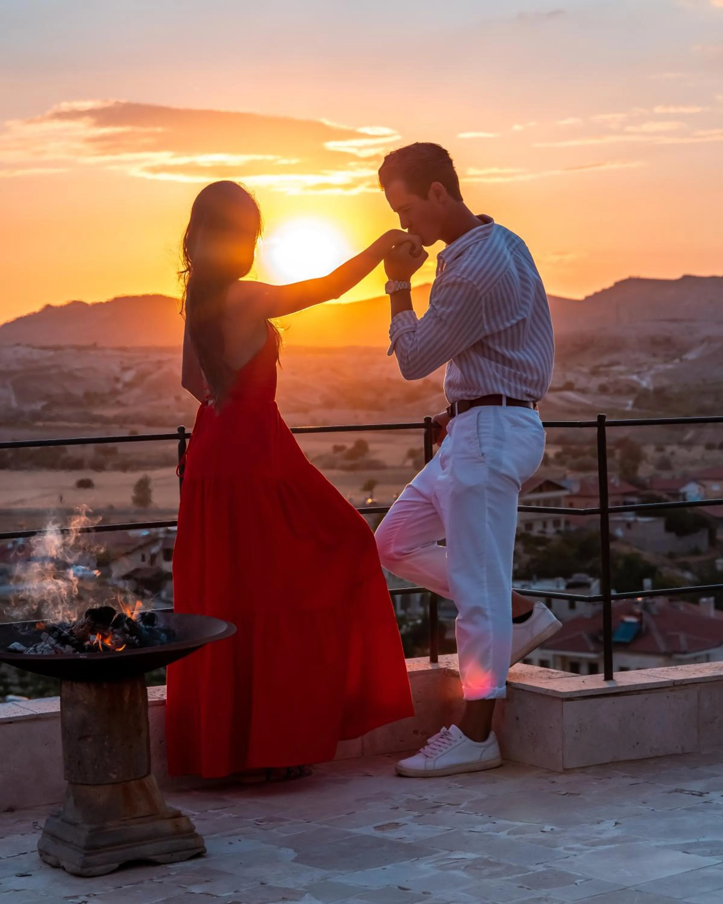 Patio in Seki Cave Suites